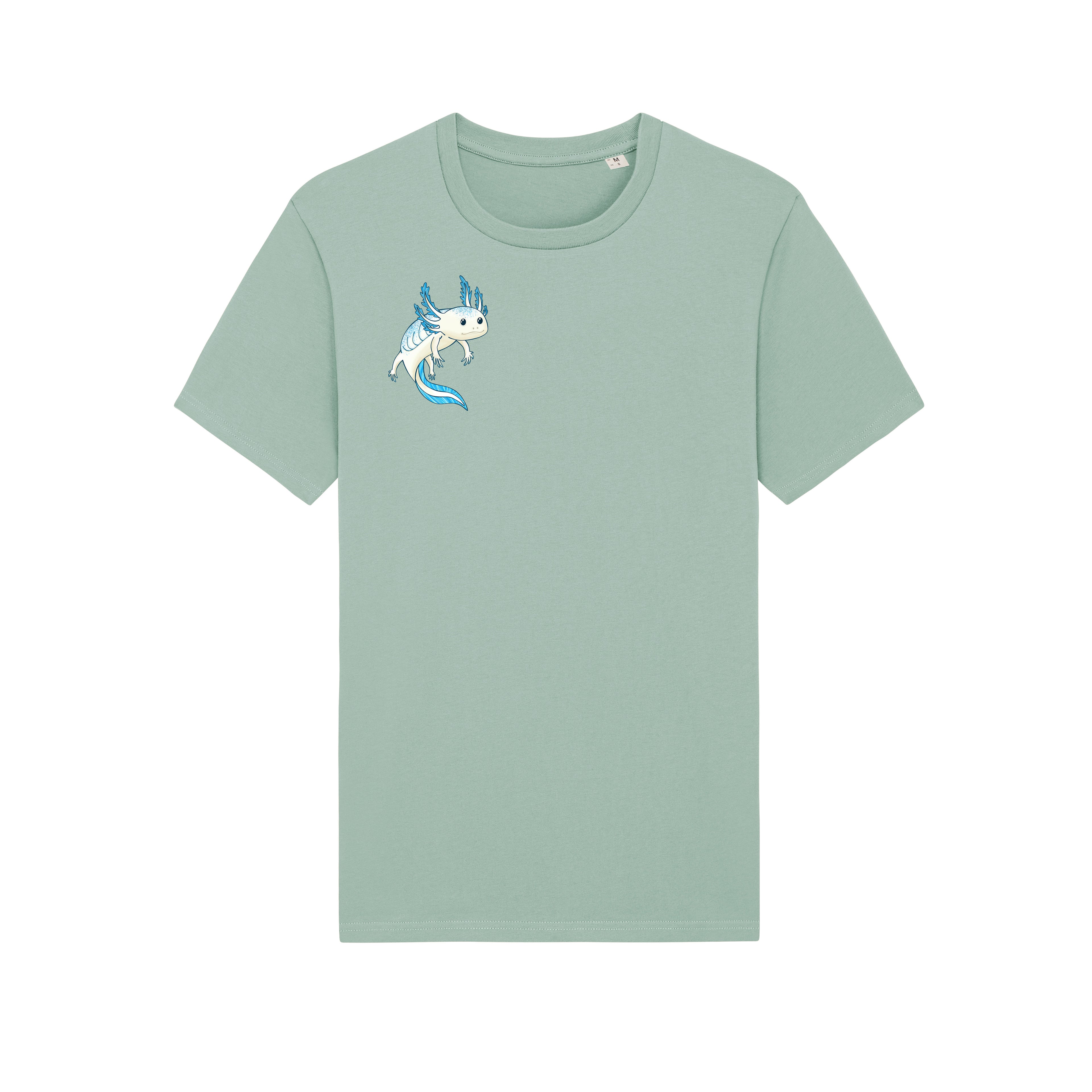 T-Shirt bedruckt, "Axolotl"