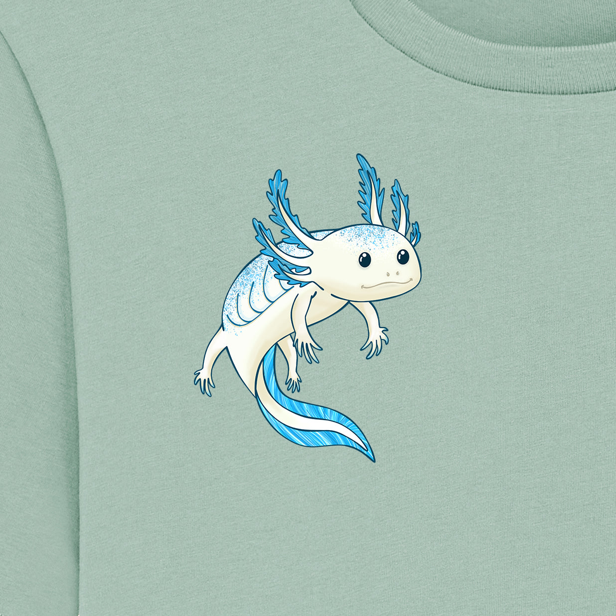 T-Shirt bedruckt, "Axolotl"