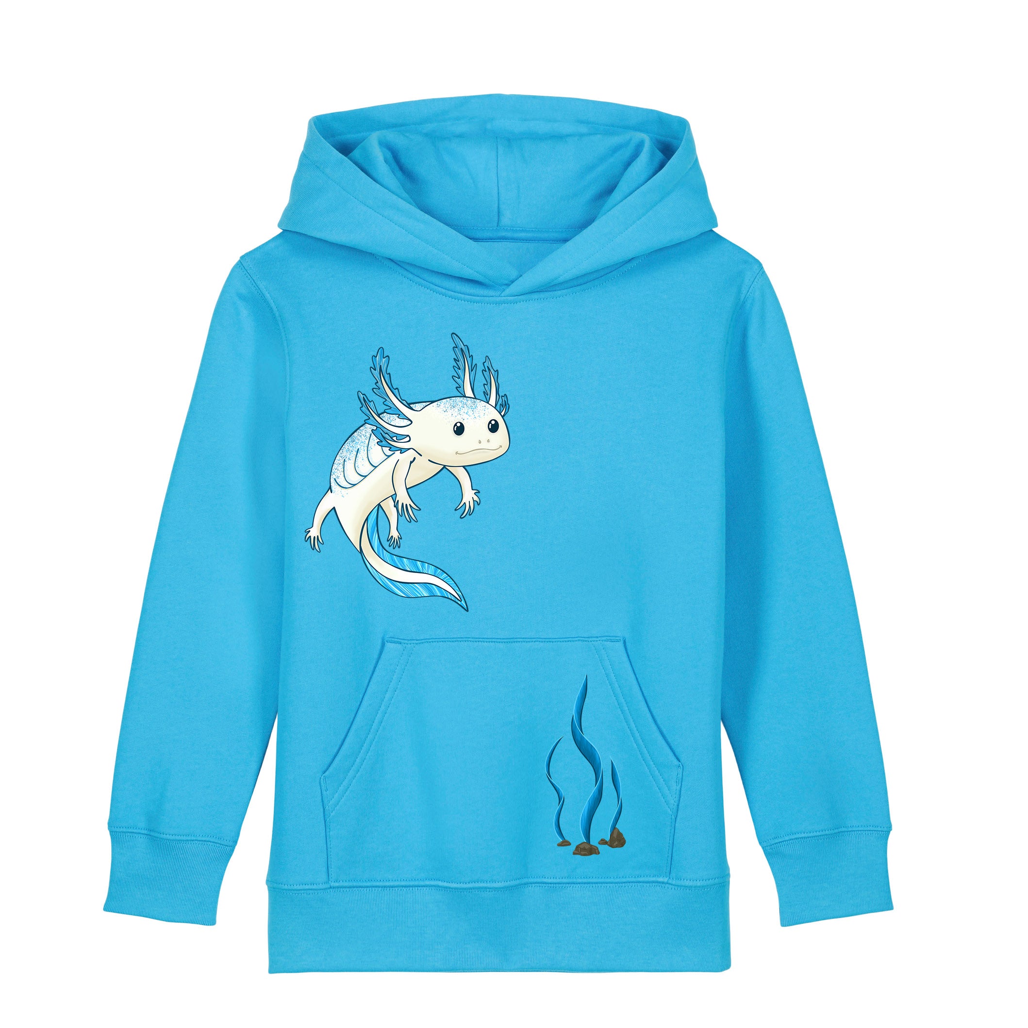 Kinder-Hoodie "Axolotl"