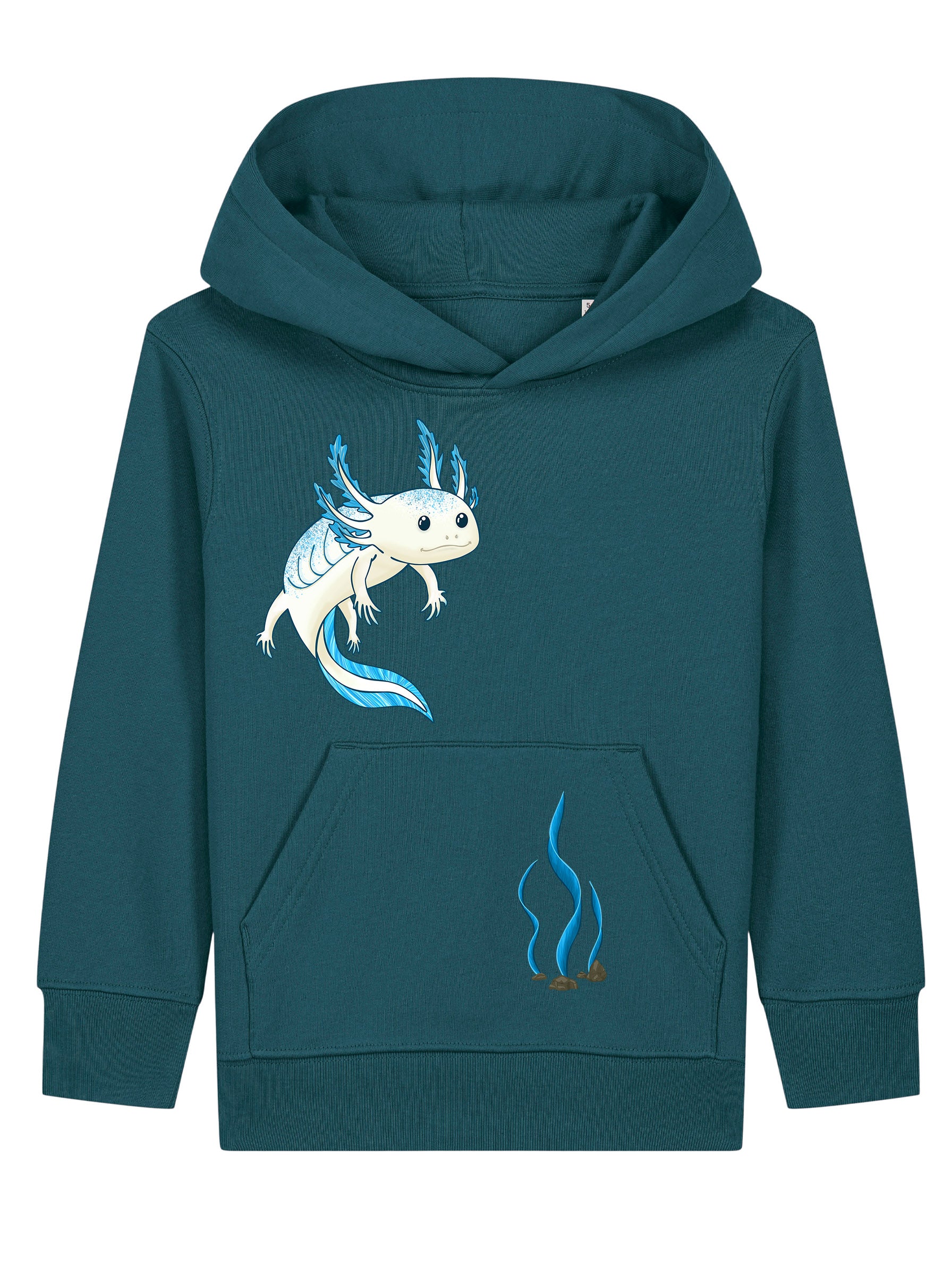 Kinder-Hoodie "Axolotl"