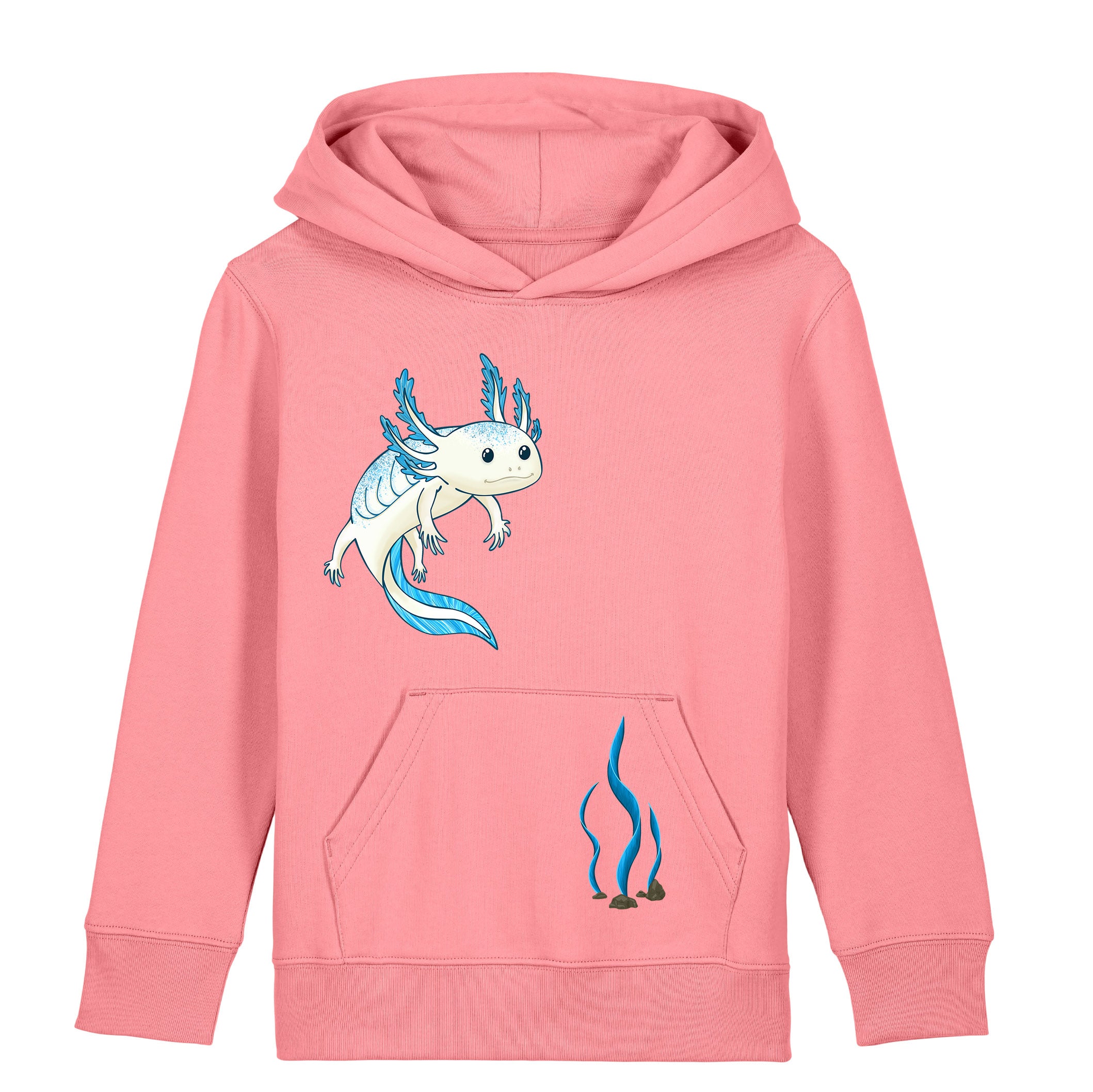 Kinder-Hoodie "Axolotl"