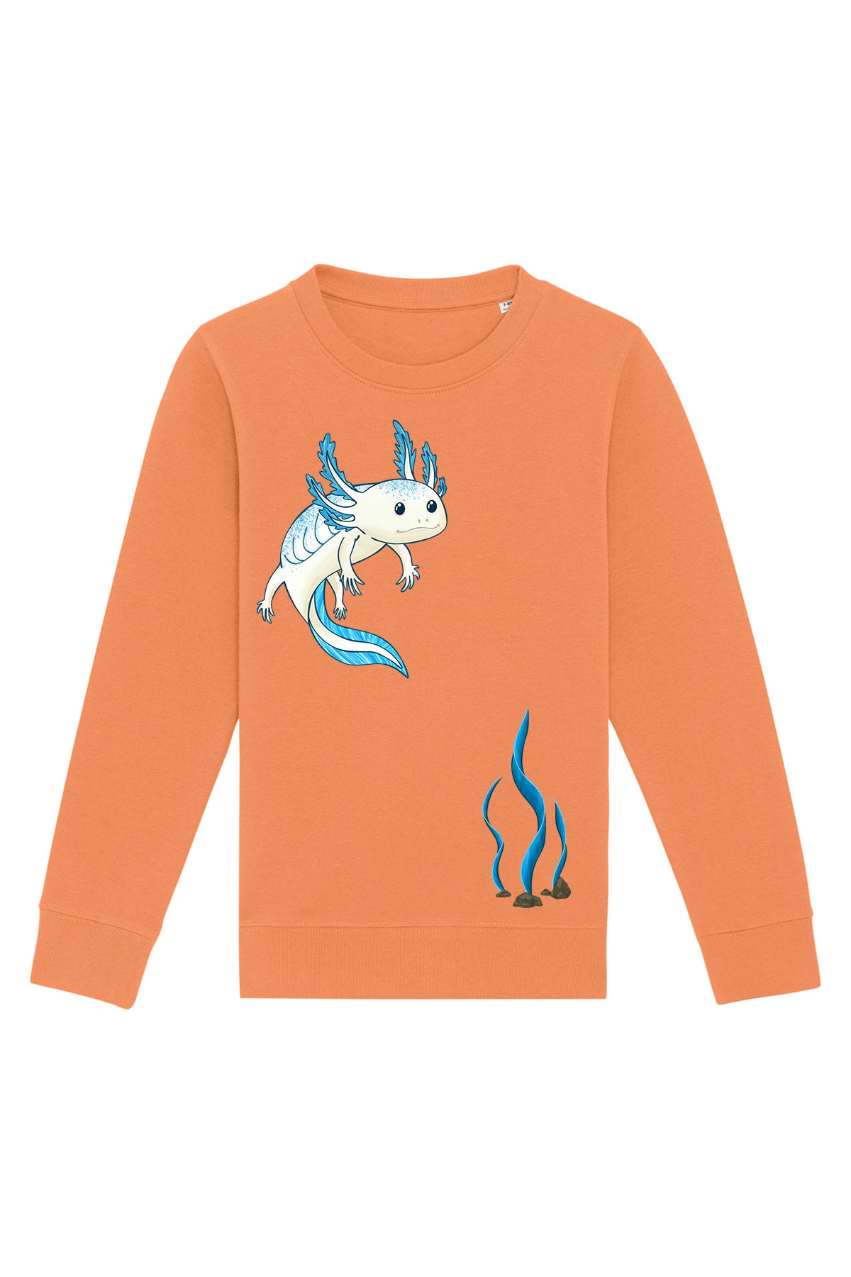 Kinder Sweatshirt „Axolotl“ – Nachhaltiger Pullover mit Tiermotiv