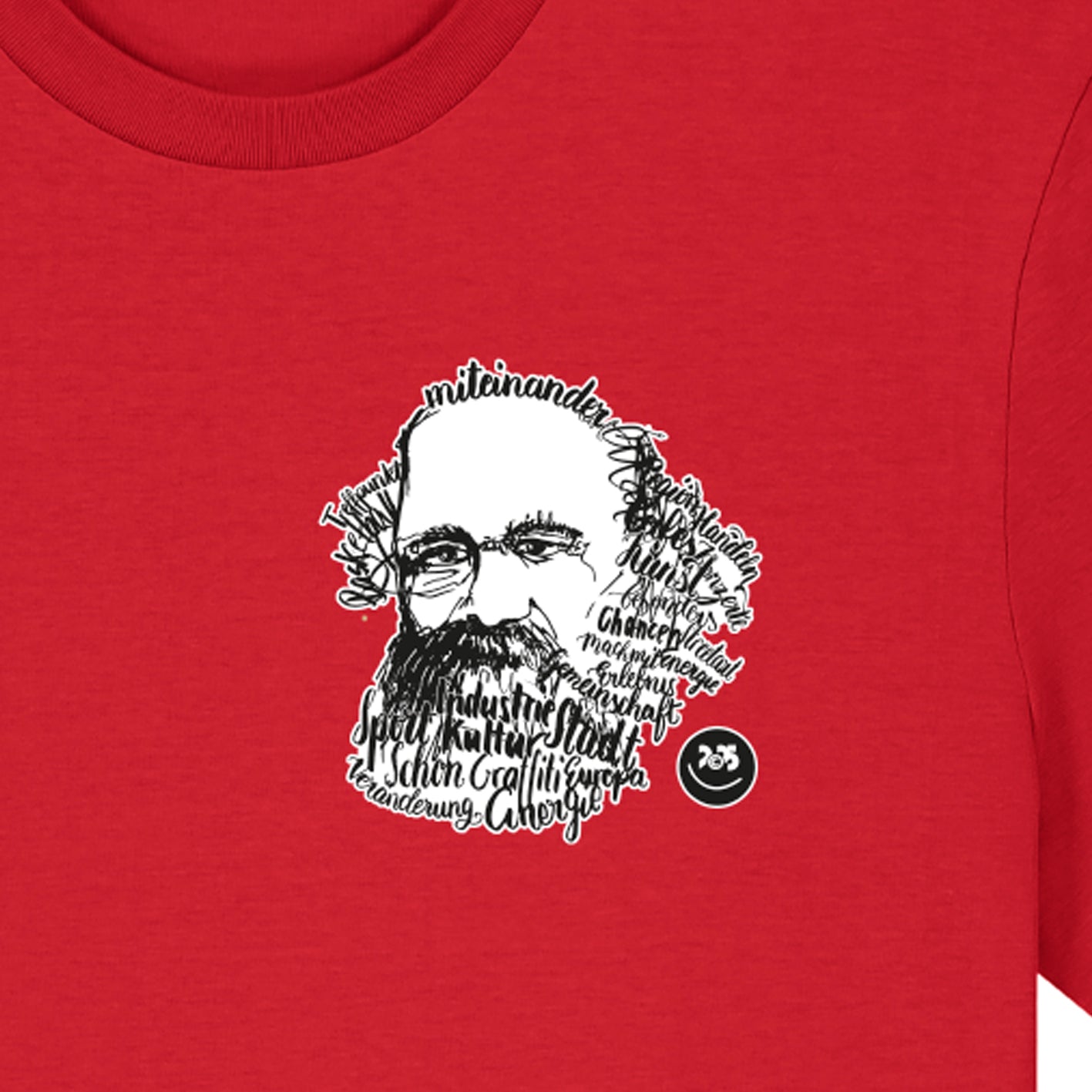 T-Shirt bedruckt "Kaligrafie-Marx"