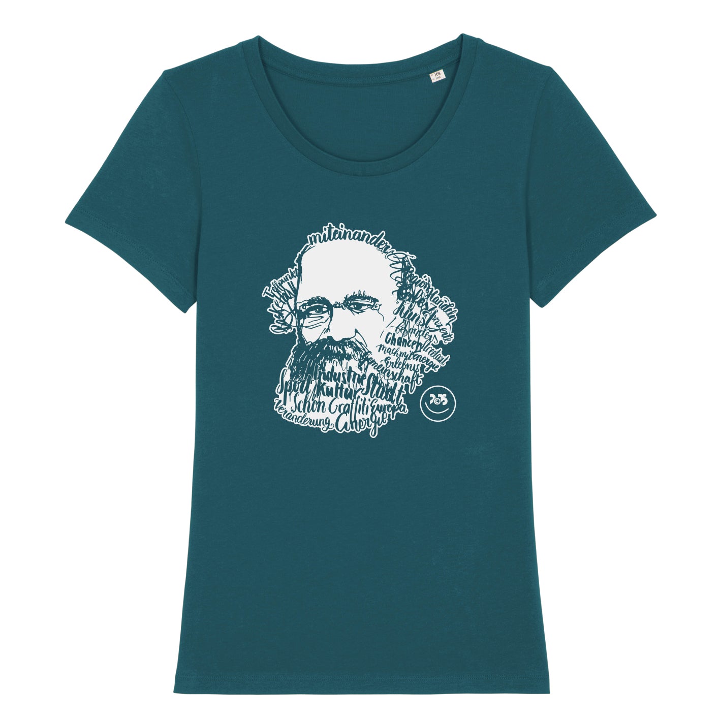 Damen-Shirt "Chemnitz2025", Kaligrafie-Marx