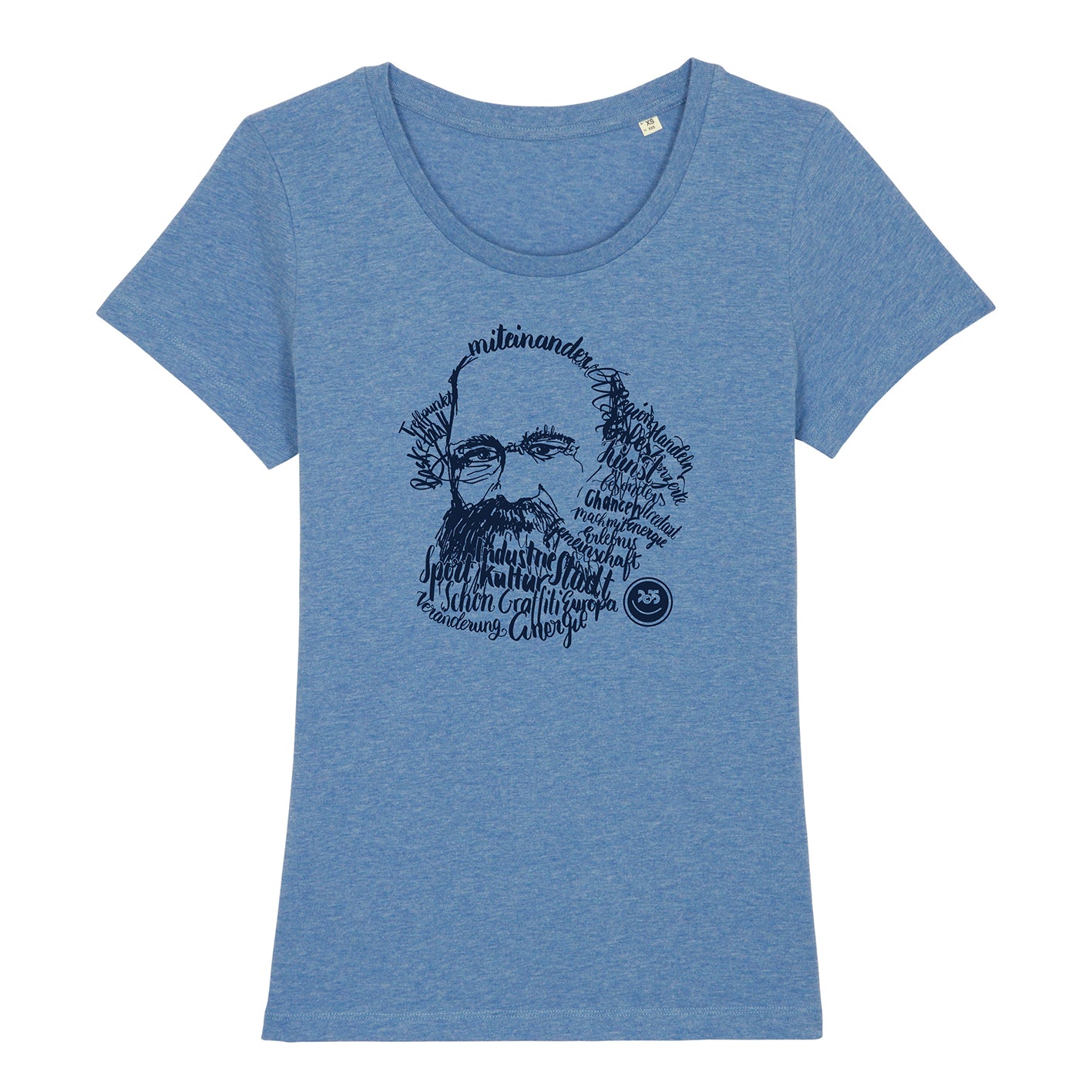 Damen-Shirt "Chemnitz2025", Kaligrafie-Marx