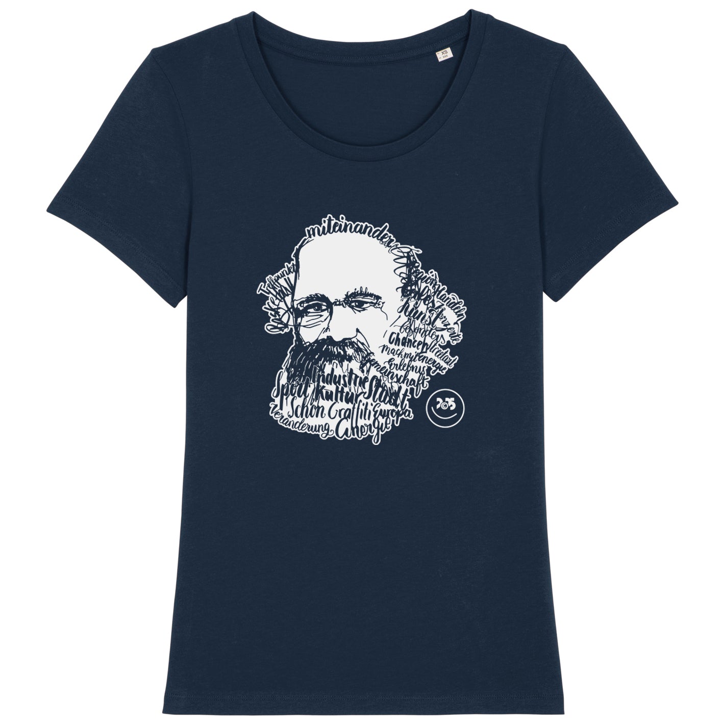 Damen-Shirt "Chemnitz2025", Kaligrafie-Marx