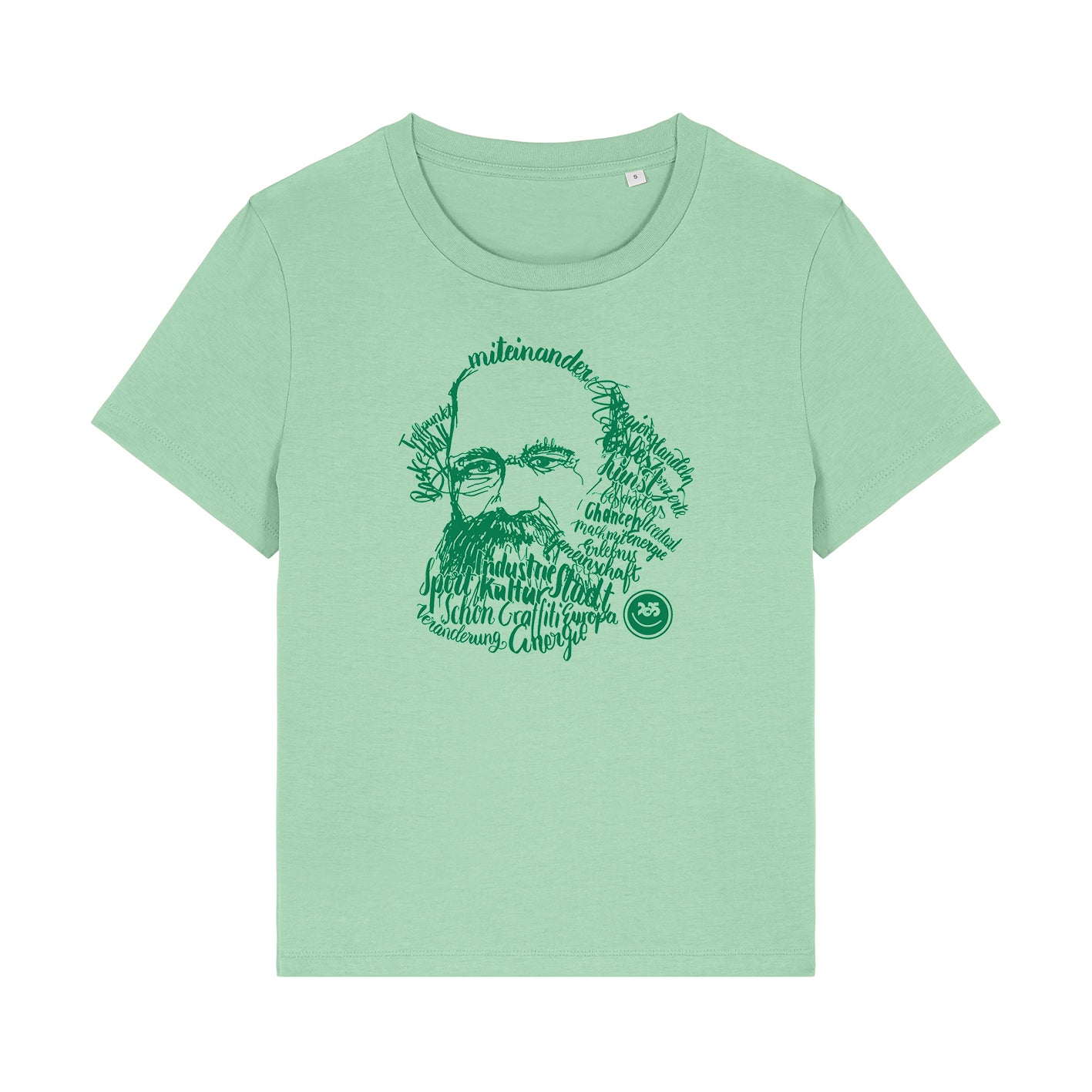 Damen-Shirt "Chemnitz2025", Kaligrafie-Marx