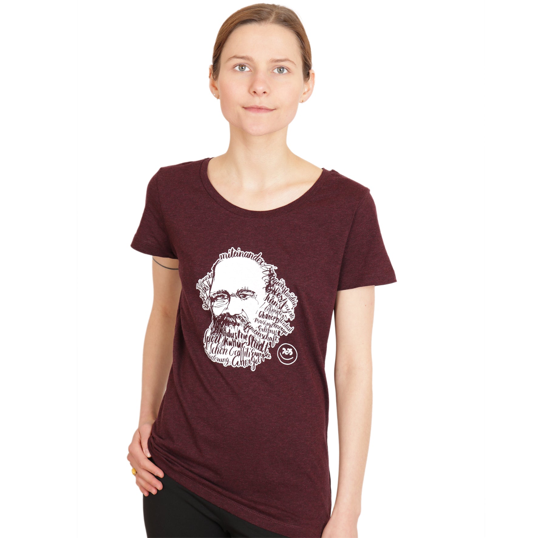 Damen-Shirt "Chemnitz2025", Kaligrafie-Marx