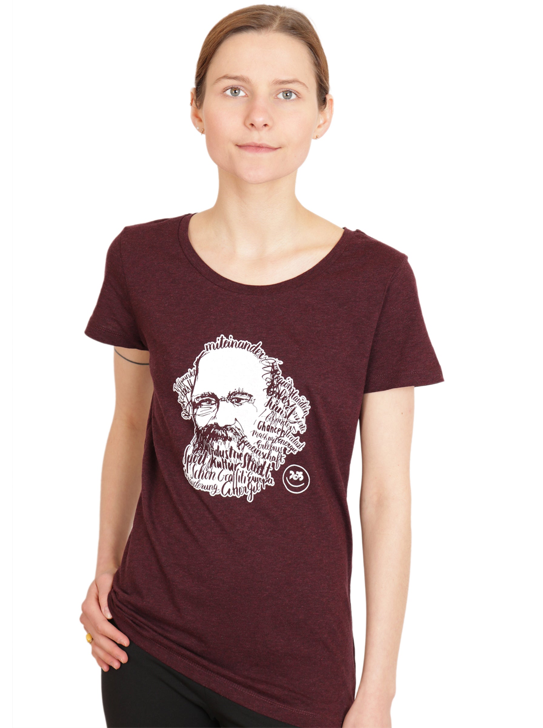 Damen-Shirt "Chemnitz2025", Kaligrafie-Marx