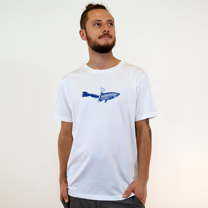 T-Shirt bedruckt, "Dosenfisch"