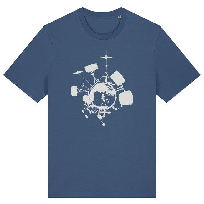 T-Shirt, bedruckt "Drums"