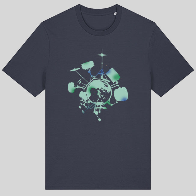 T-Shirt, bedruckt "Drums"