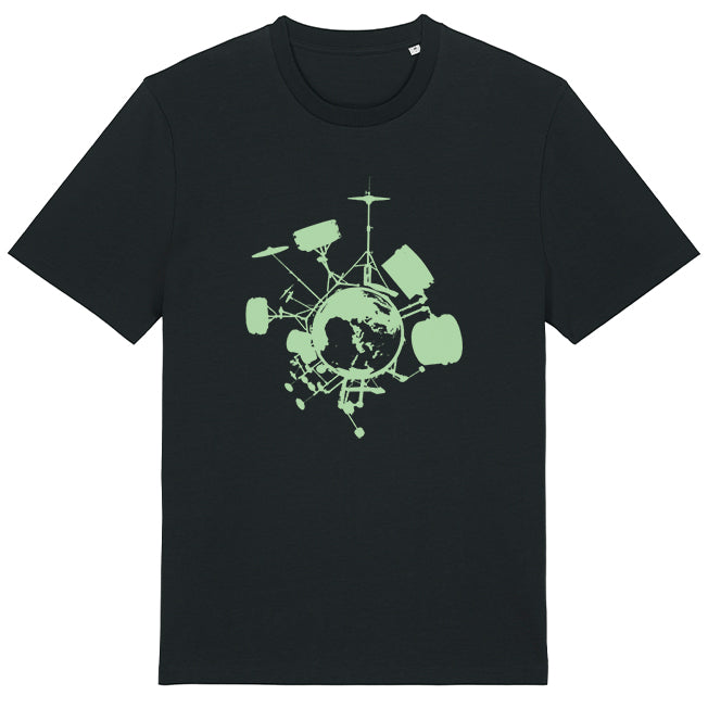 T-Shirt, bedruckt "Drums"