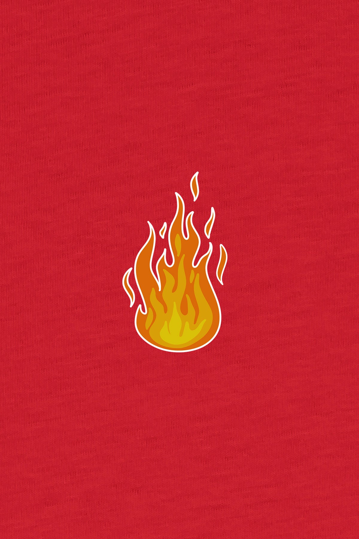 Kinder-T-Shirt „Feuerwehr Tatü Tata“ – Bio-Baumwolle, Rot