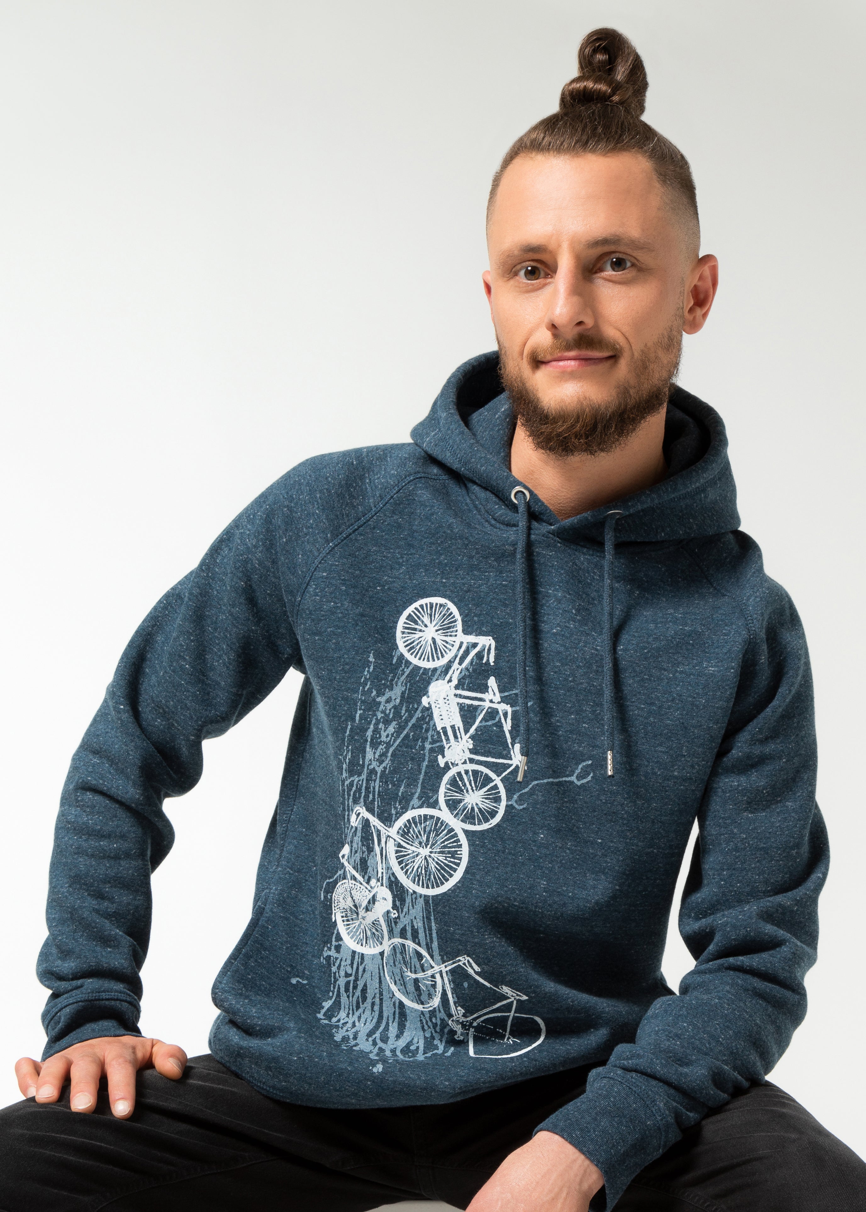 Hoodie "Fahrrad" Sweatshirt, Kapuzenpullover