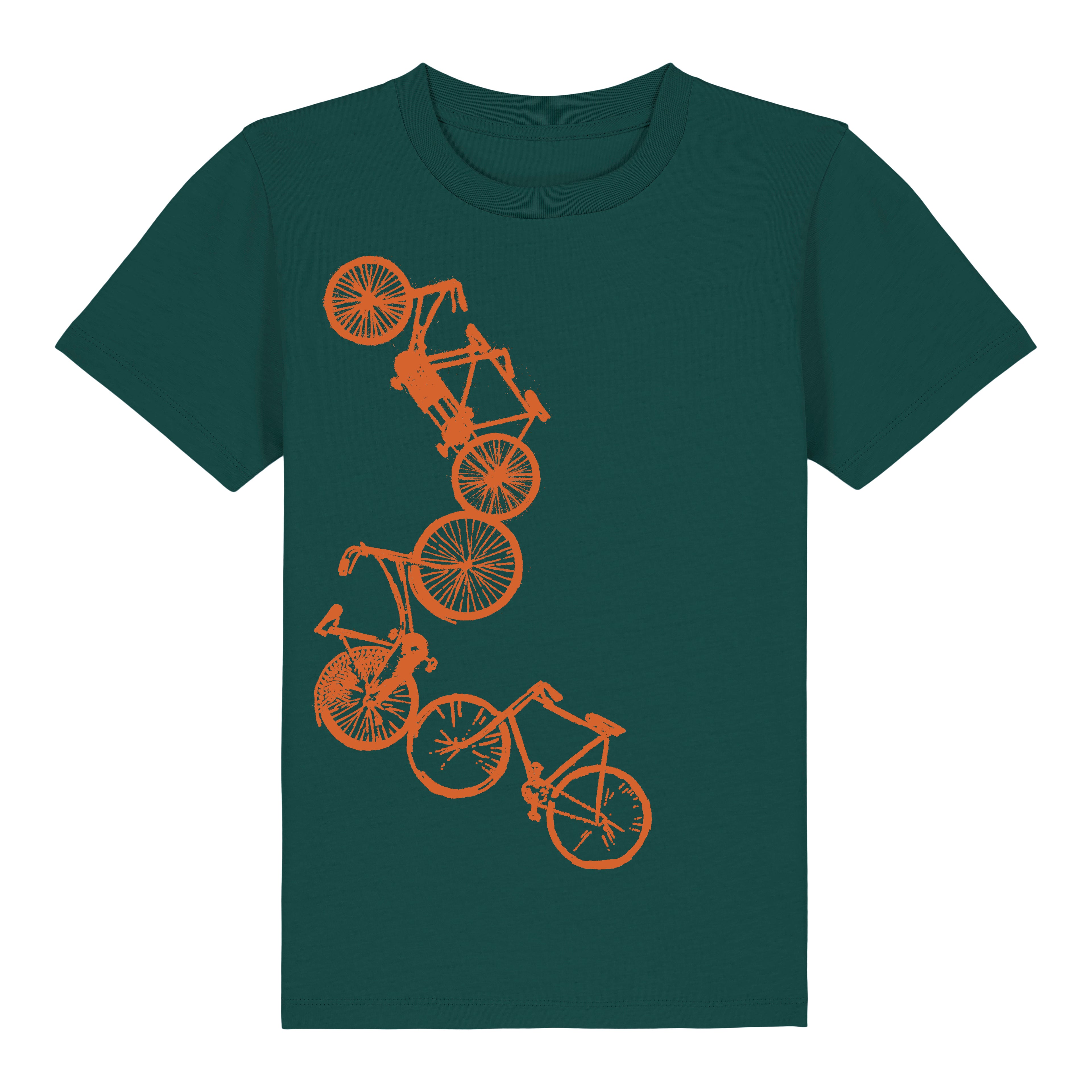 Kinder-T-Shirt, bedruckt "Fahrräder"