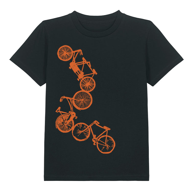 Kinder-T-Shirt, bedruckt "Fahrräder"