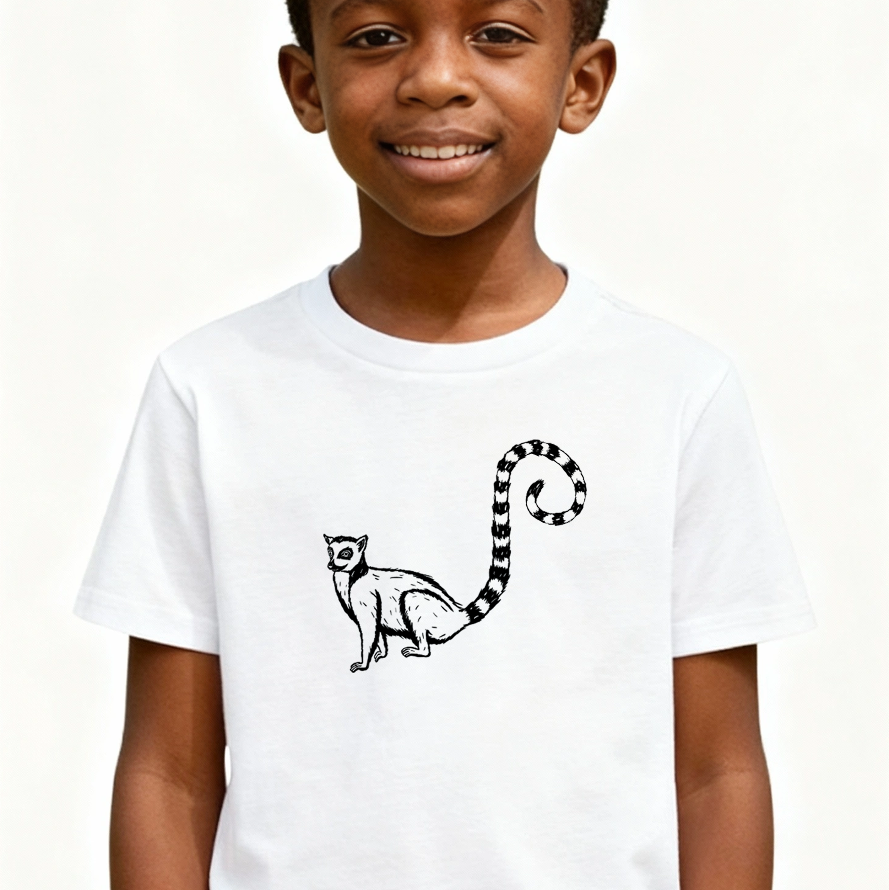 Kinder-T-Shirt "Kringel-Lemur"