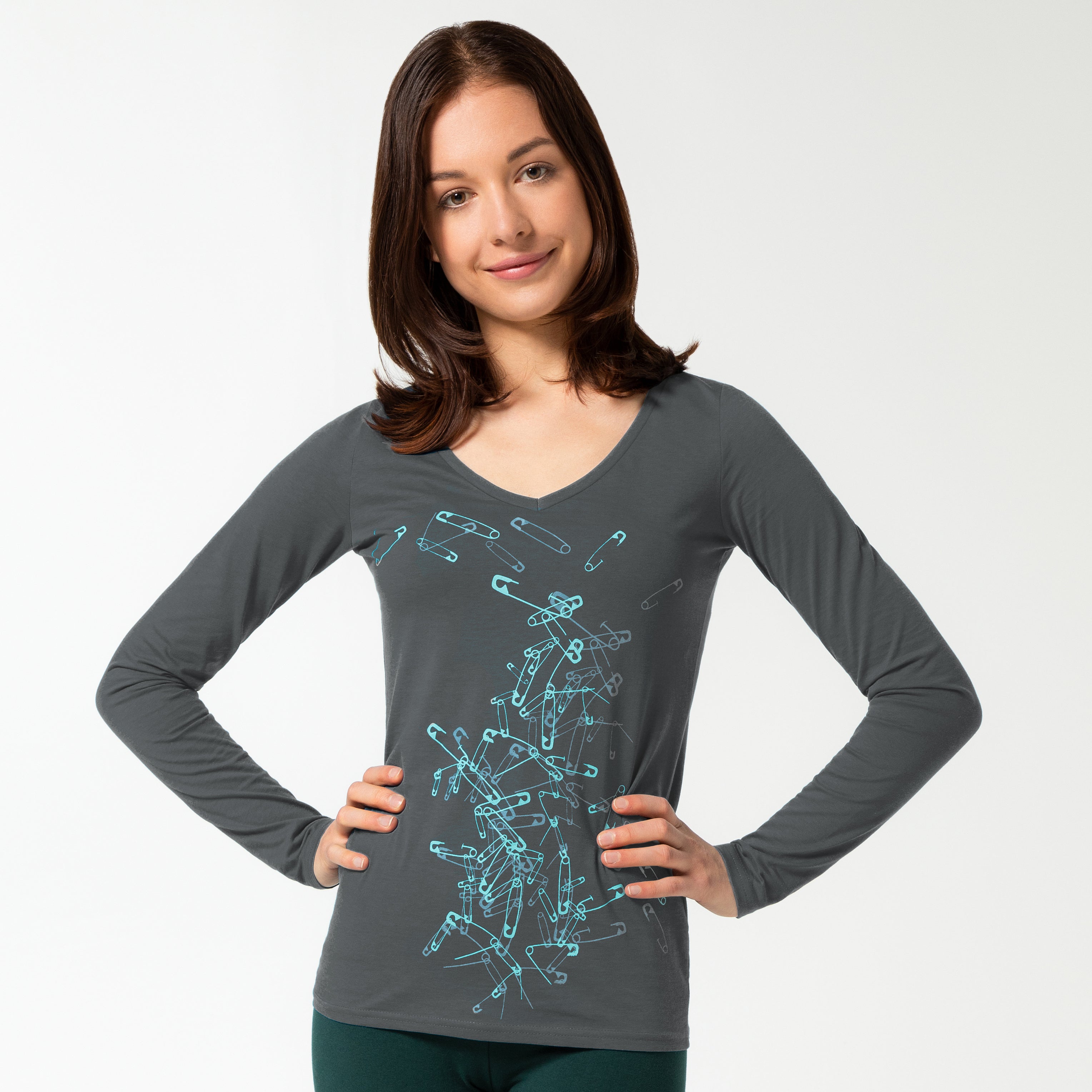Langarmshirt "Sicherheitsnadeln"