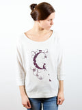 Pullover, "Mondkatze", Sweatshirt, cremeweiß