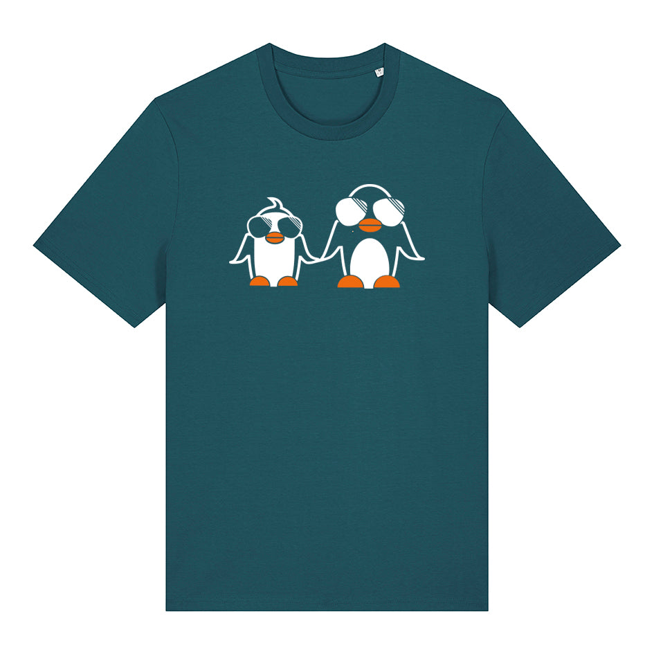 T-Shirt bedruckt, "Pinguine"