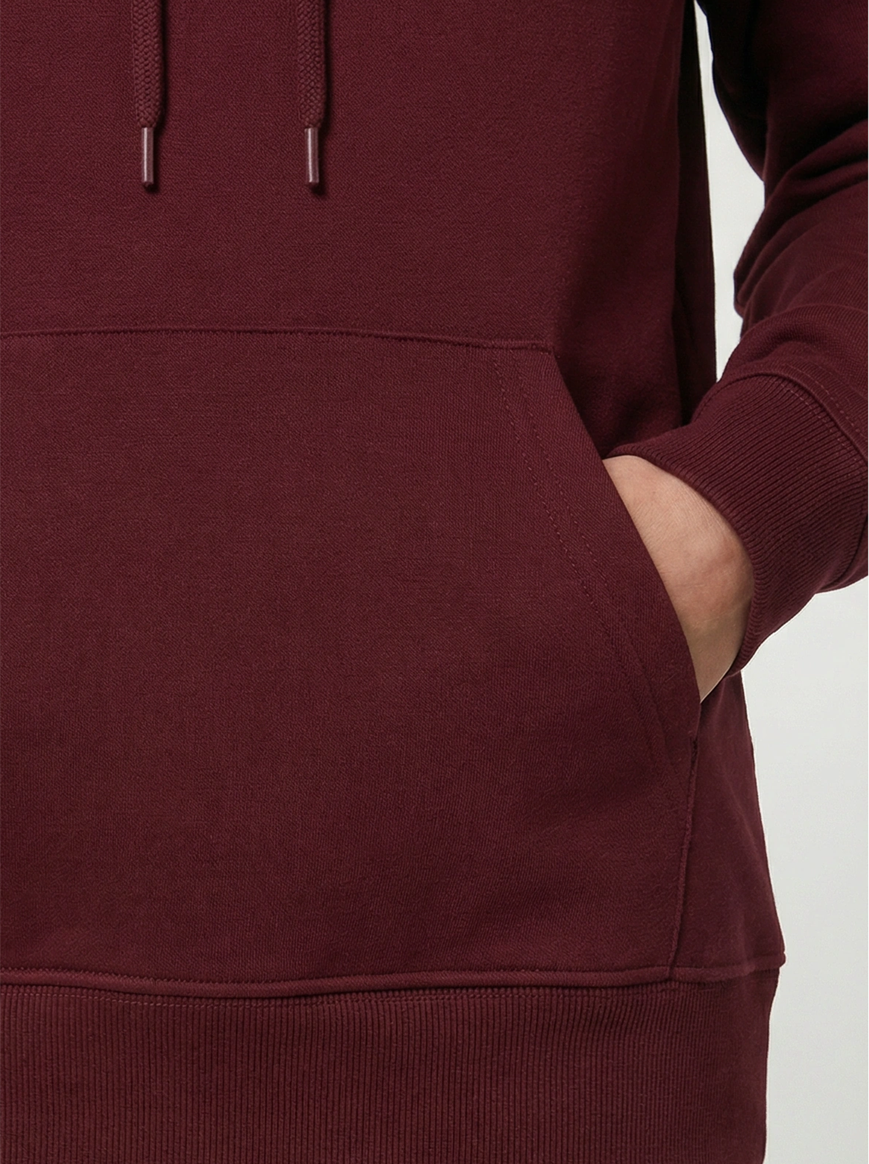 Hoodie"Mondkatze“ bordeaux meliert