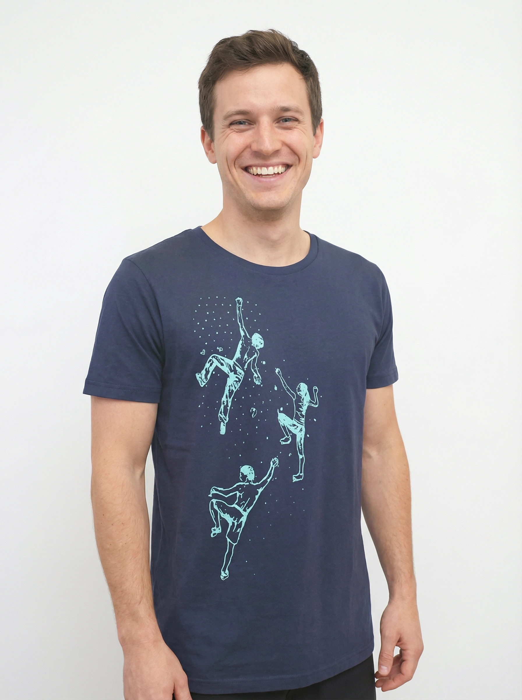 T-Shirt, bedruckt, "Bouldern", Unisex