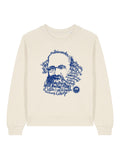 Pullover, "Kaligrafie-Marx" Sweatshirt, Damen, bedruckt, Bio-Baumwolle
