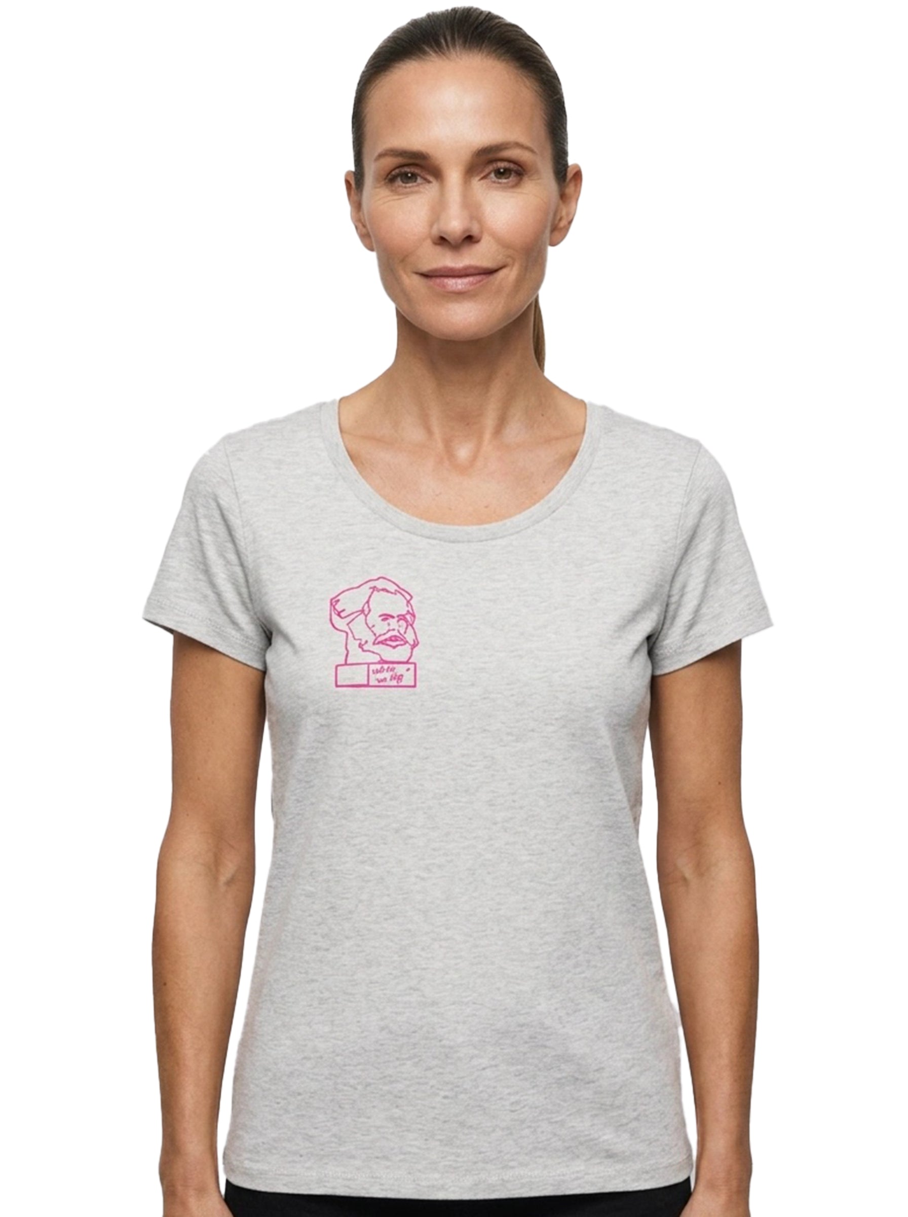 Damen-T-Shirt „Karl Marx – mach dir ’nen Kopp“
