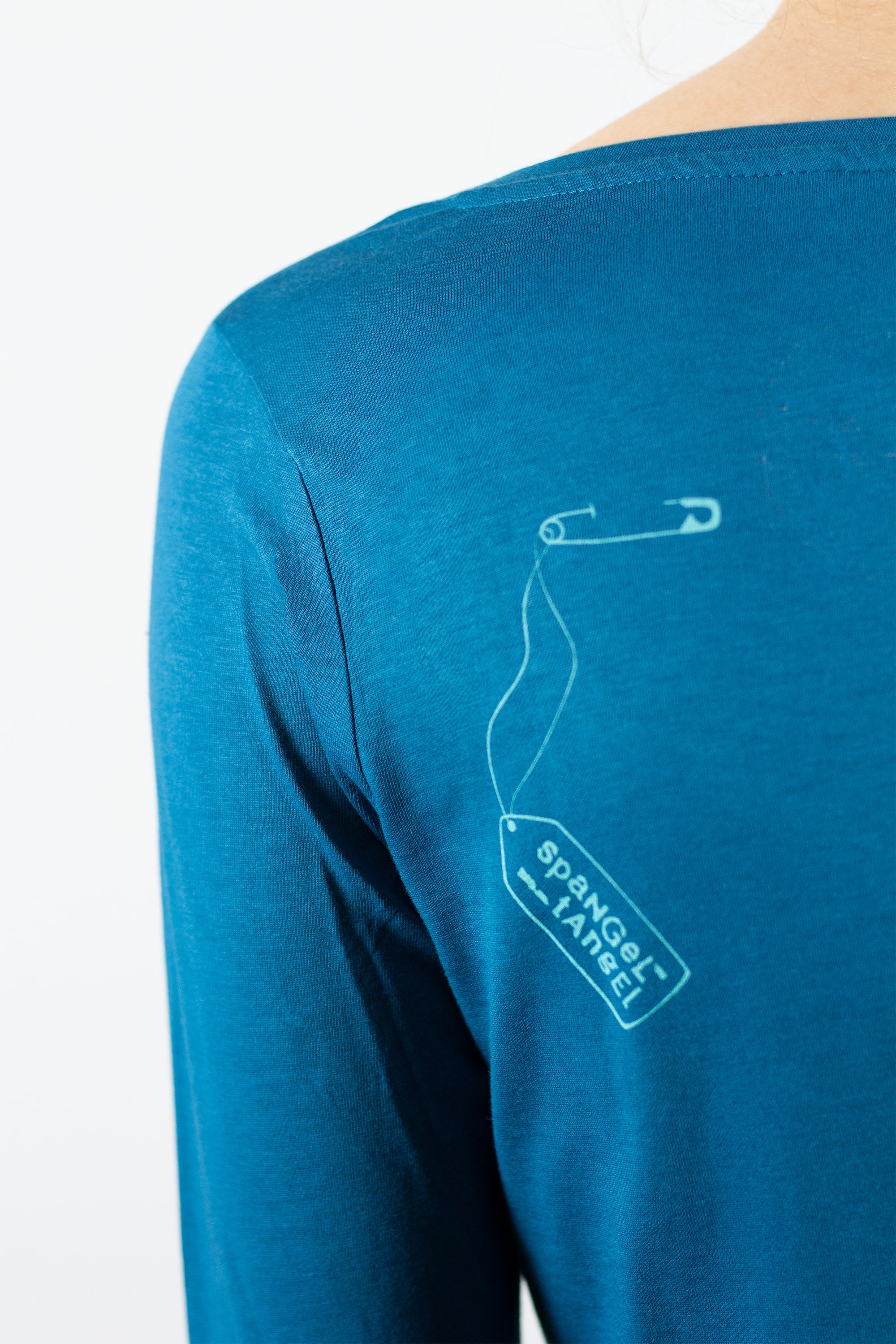 Langarmshirt "Sicherheitsnadeln", Damenshirt, Siebdruck