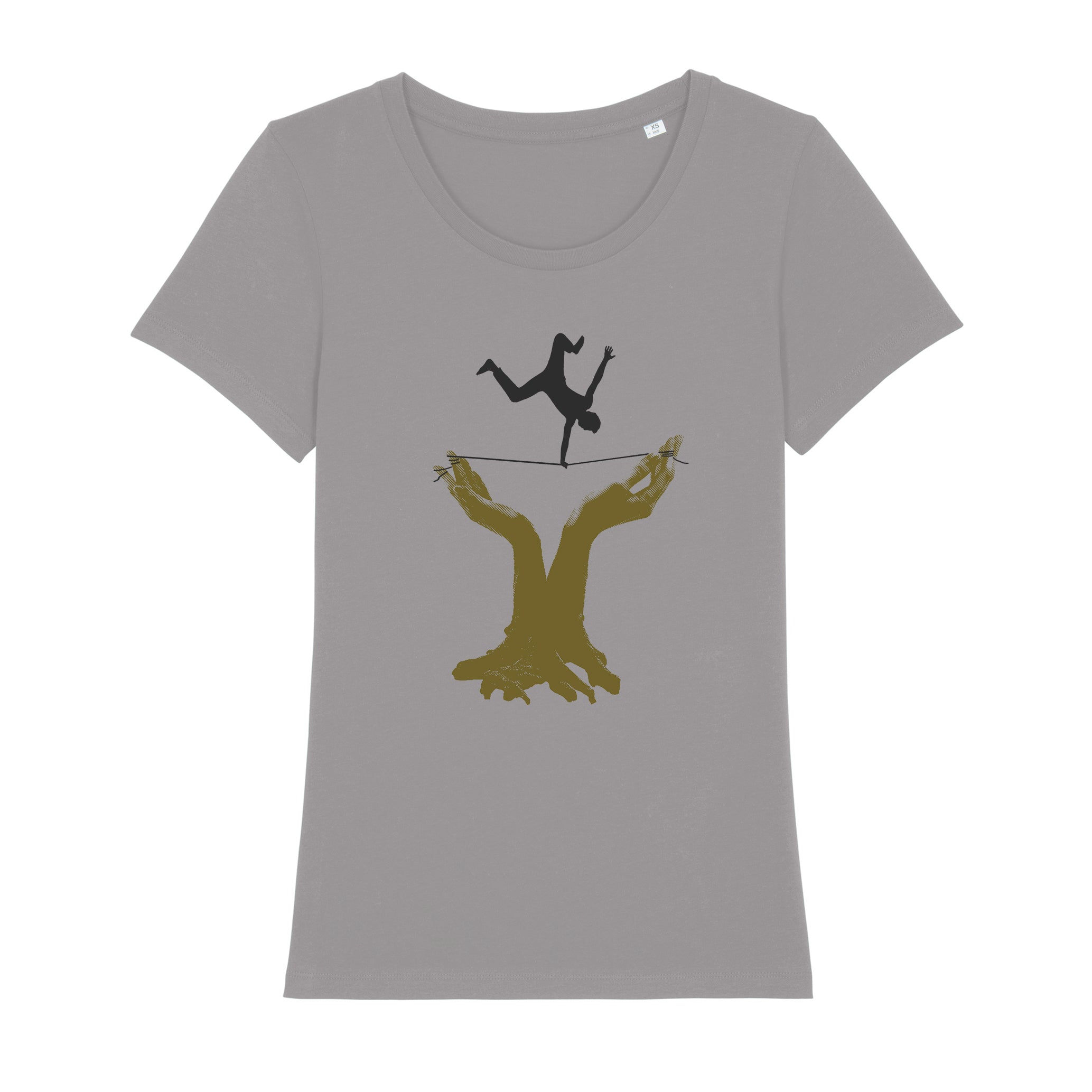 T-Shirt bedruckt, "Slackline"
