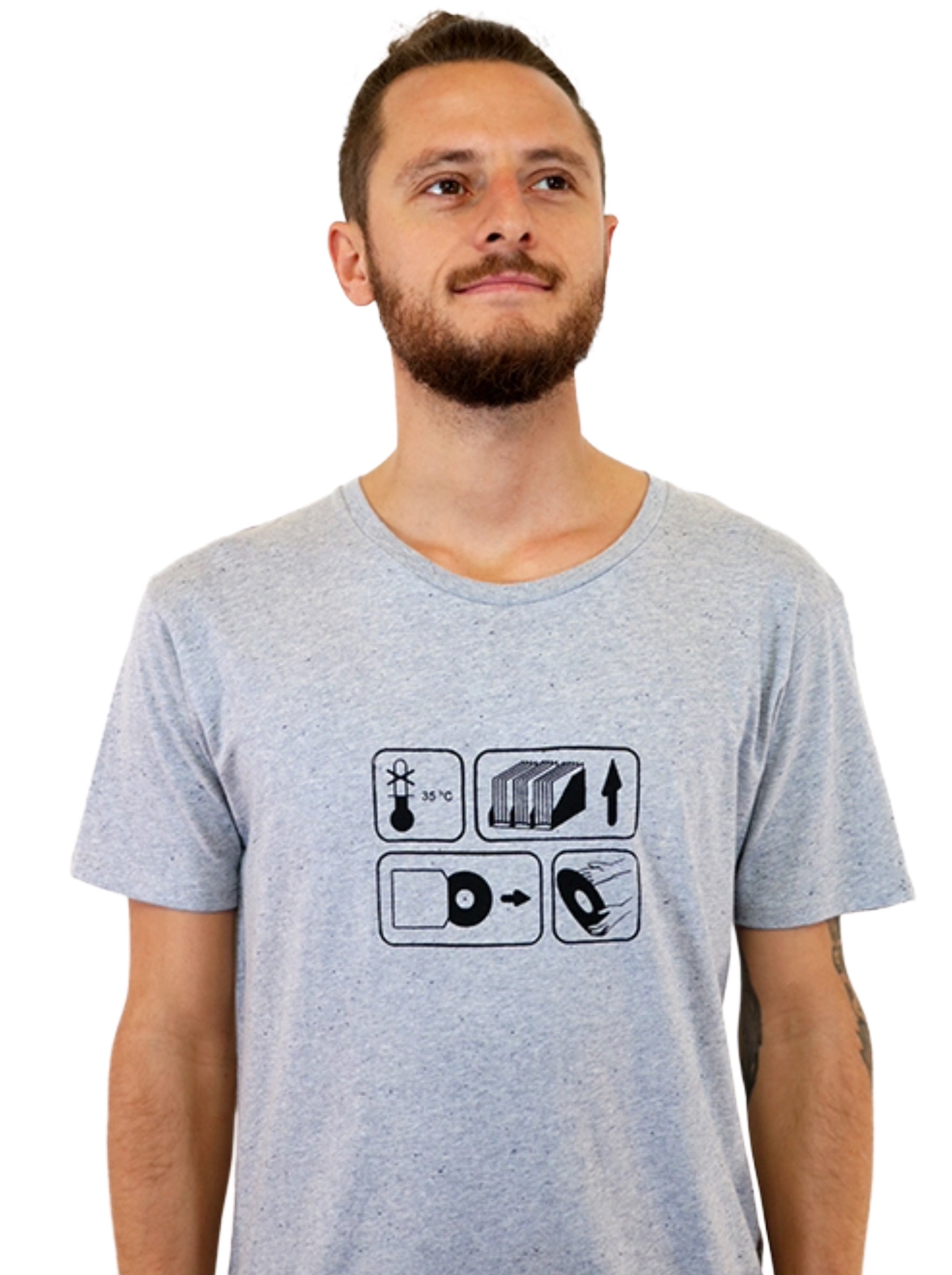 T-Shirt bedruckt, "35 Grad"