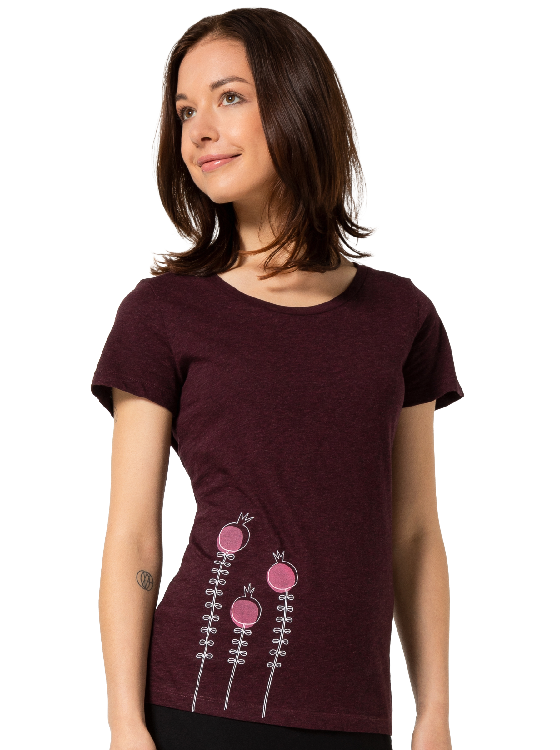 T-Shirt, bedruckt, "Lillis Blume"