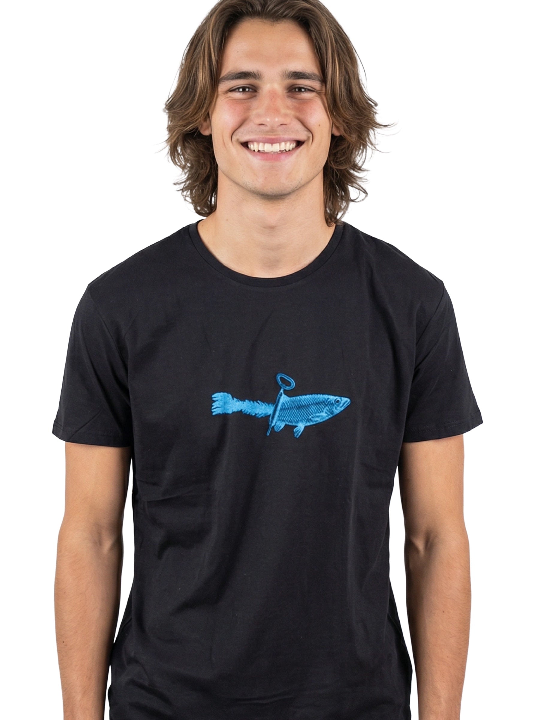 T-Shirt bedruckt, "Dosenfisch"