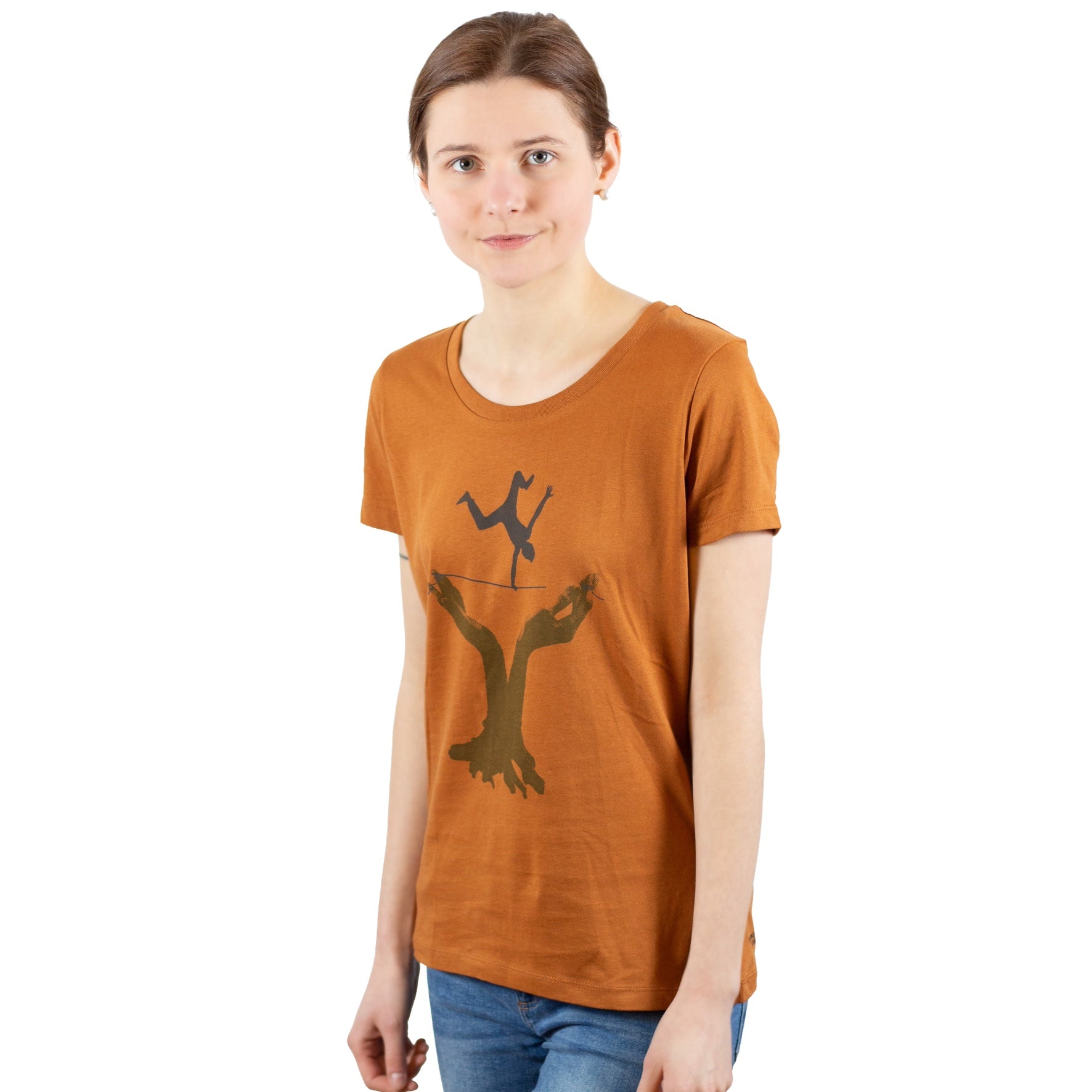 T-Shirt bedruckt, "Slackline"