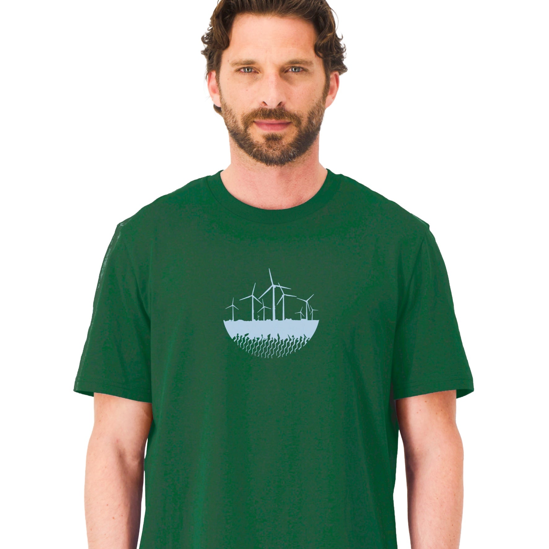 T-Shirt bedruckt, "Windkraft"