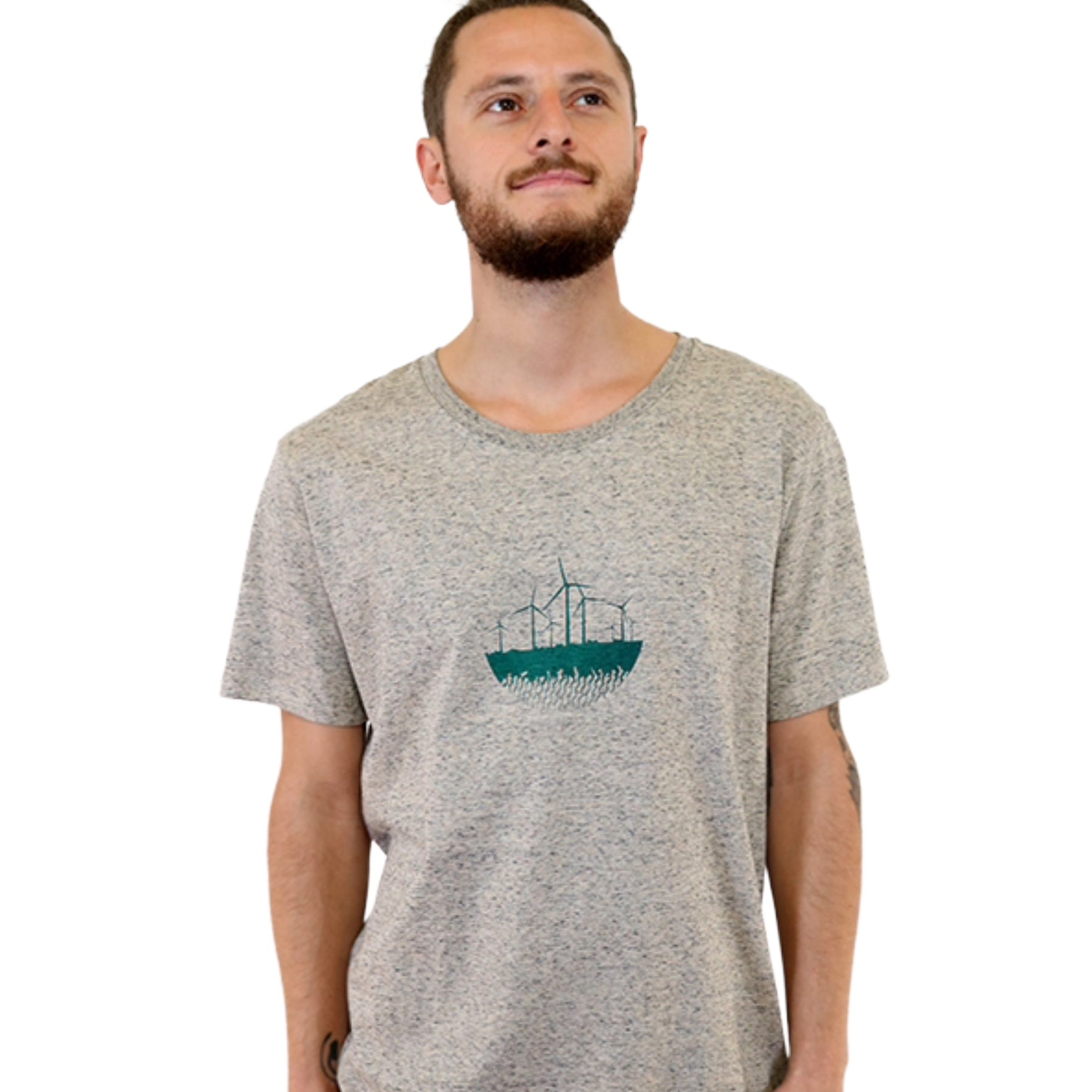 T-Shirt bedruckt, "Windkraft"