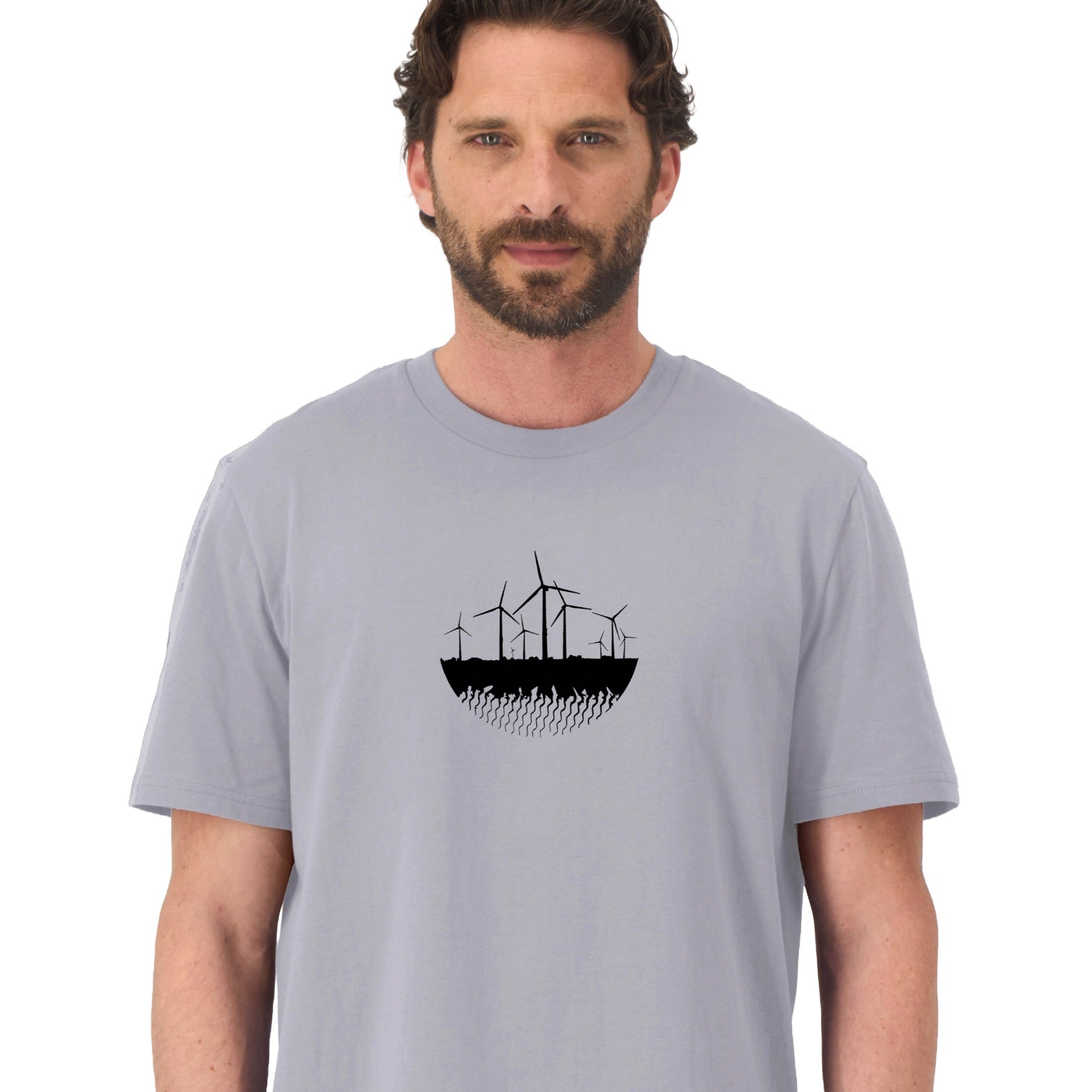 T-Shirt bedruckt, "Windkraft"