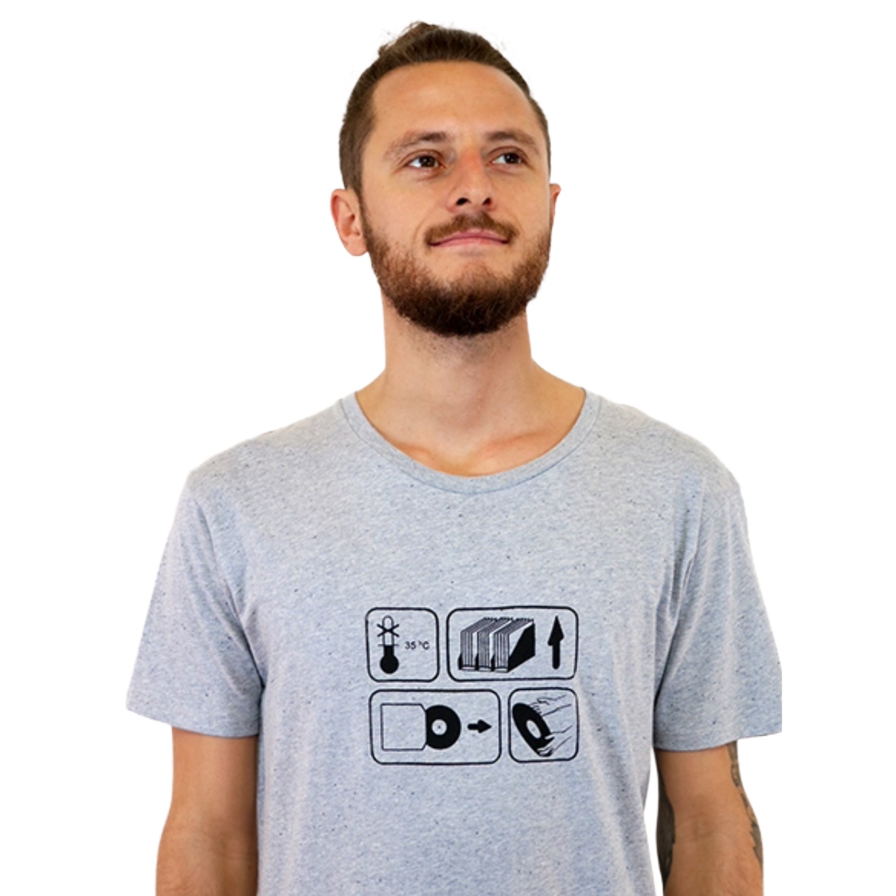 T-Shirt bedruckt, "35 Grad"