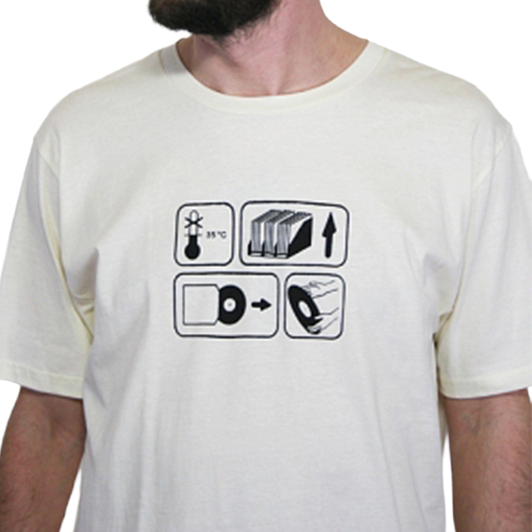 T-Shirt bedruckt, "35 Grad"