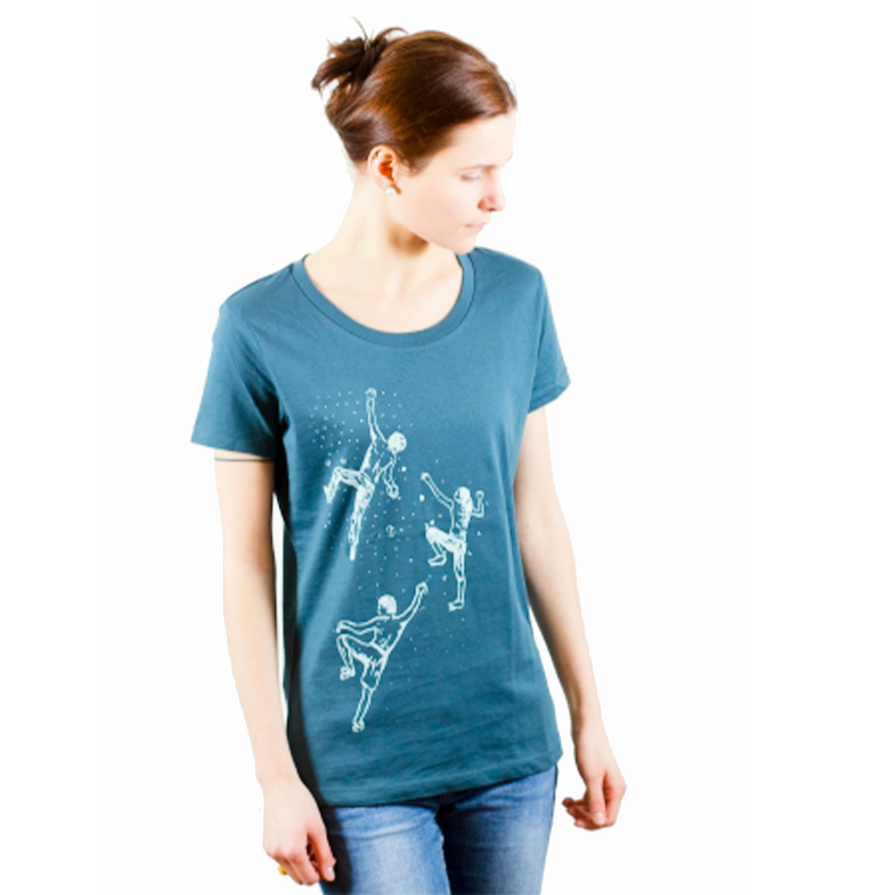 T-Shirt, bedruckt, "Bouldern"