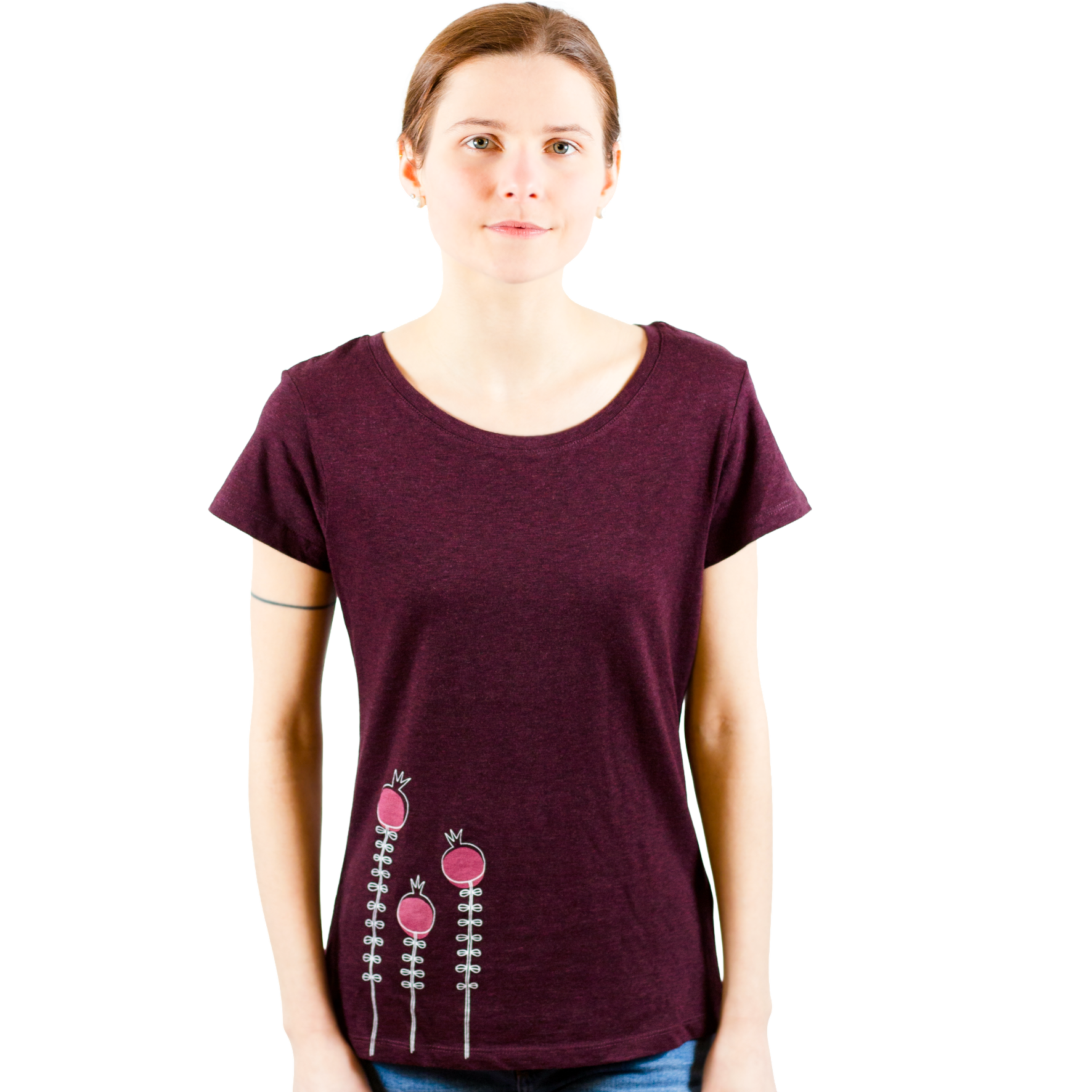 T-Shirt, bedruckt, "Lillis Blume"