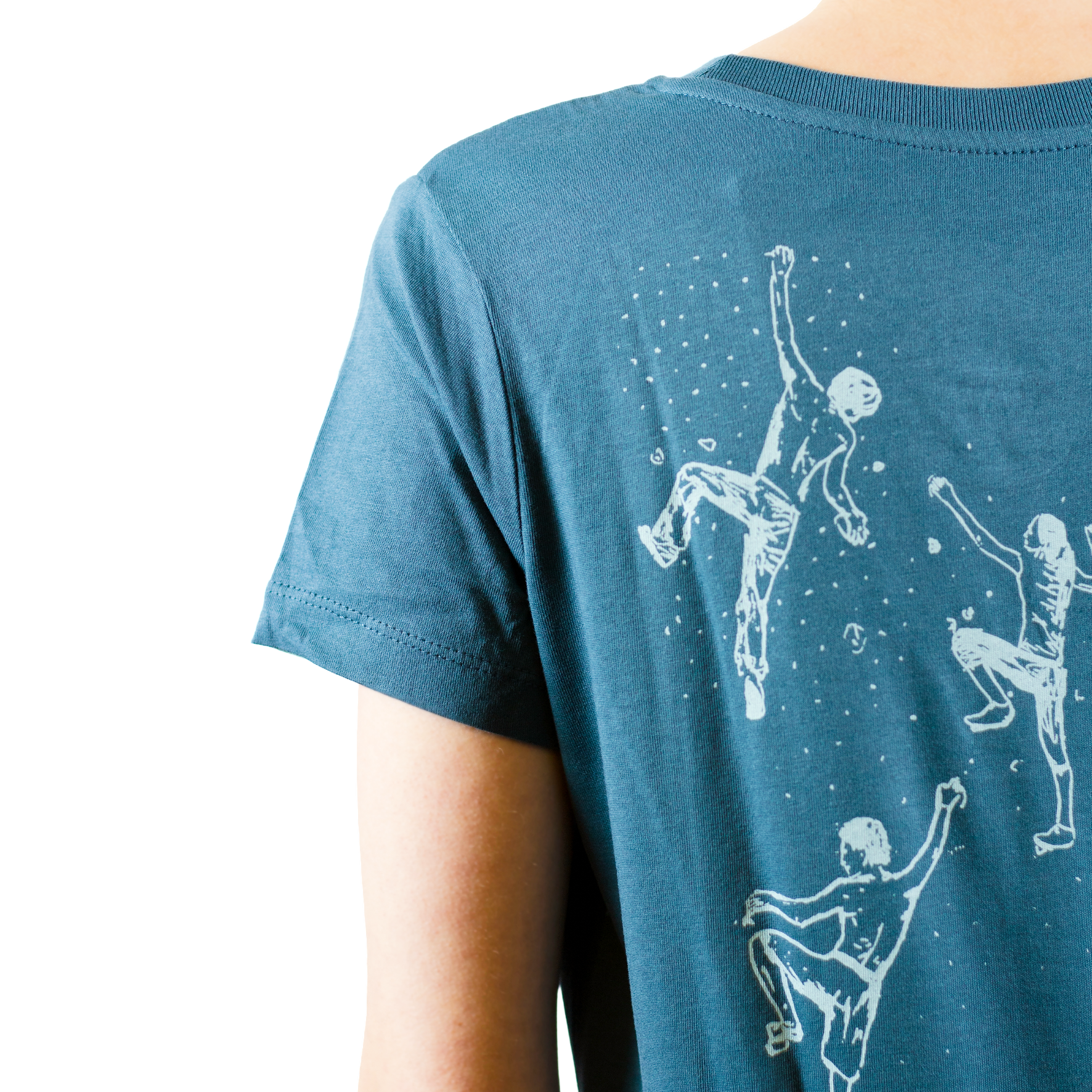 T-Shirt, bedruckt, "Bouldern"