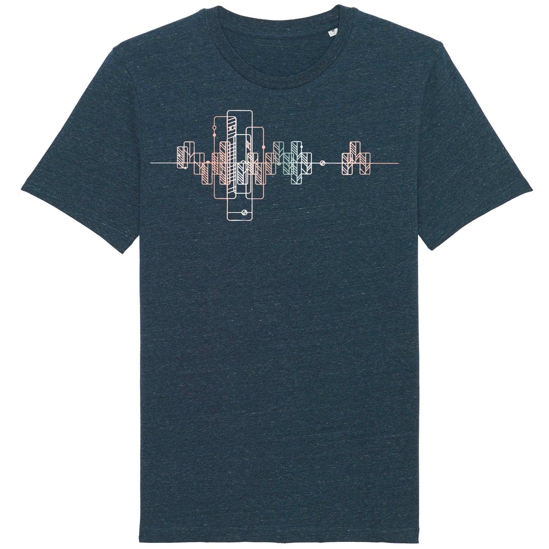T-Shirt bedruckt, "GeoSkyline"