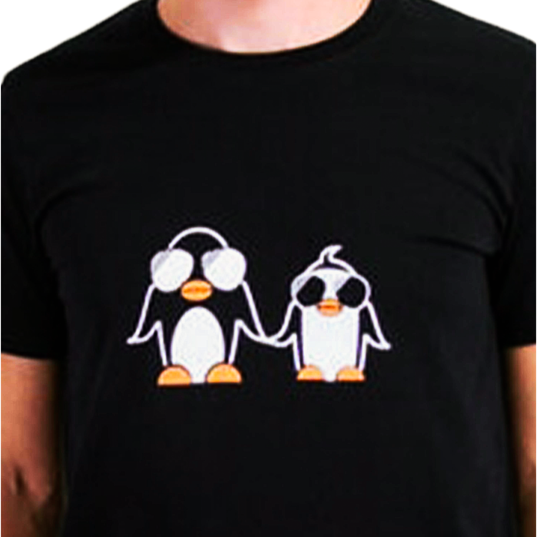 T-Shirt bedruckt "Pinguine"