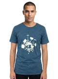 T-Shirt, bedruckt "Drums"