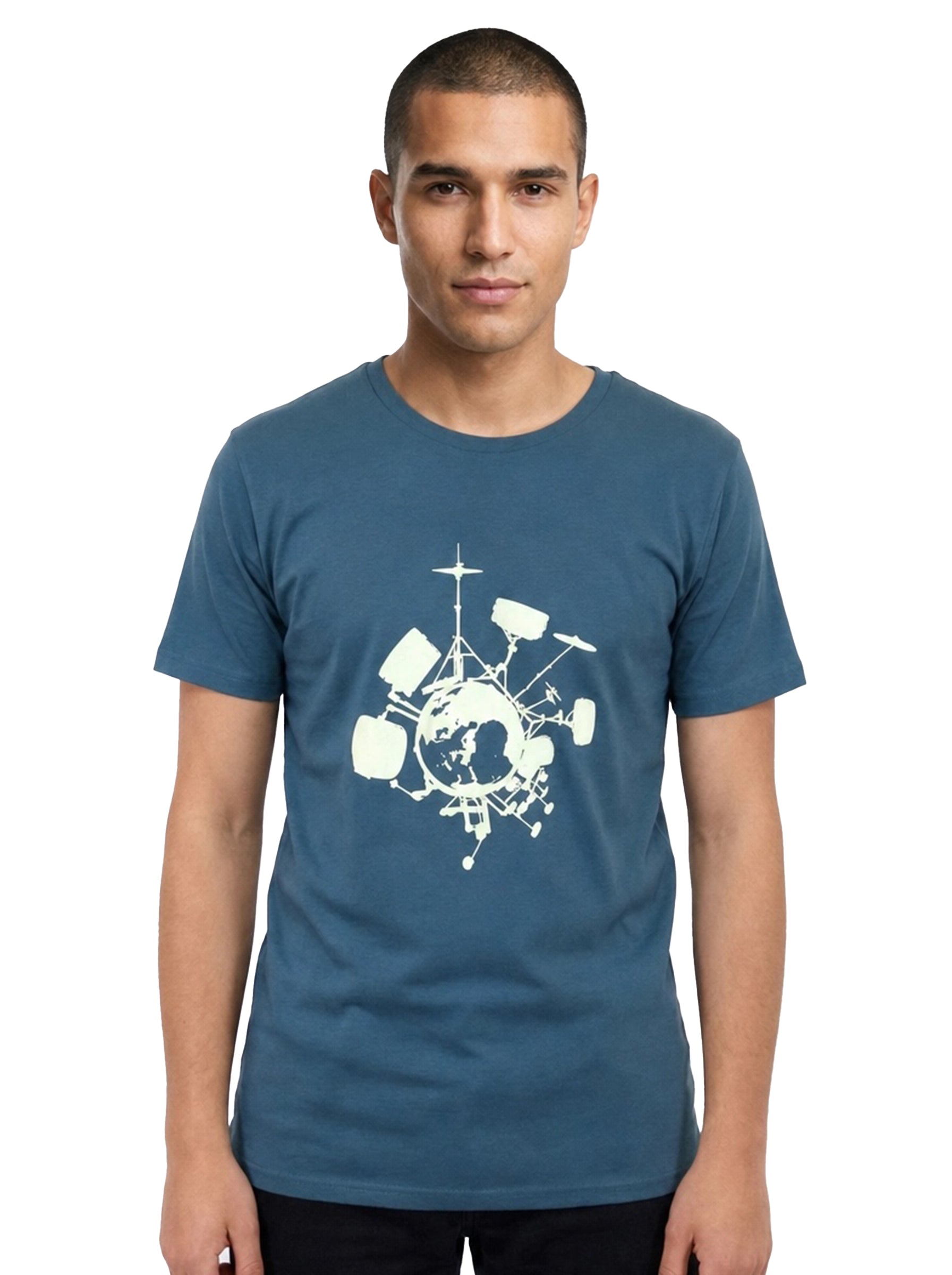 T-Shirt, bedruckt "Drums"