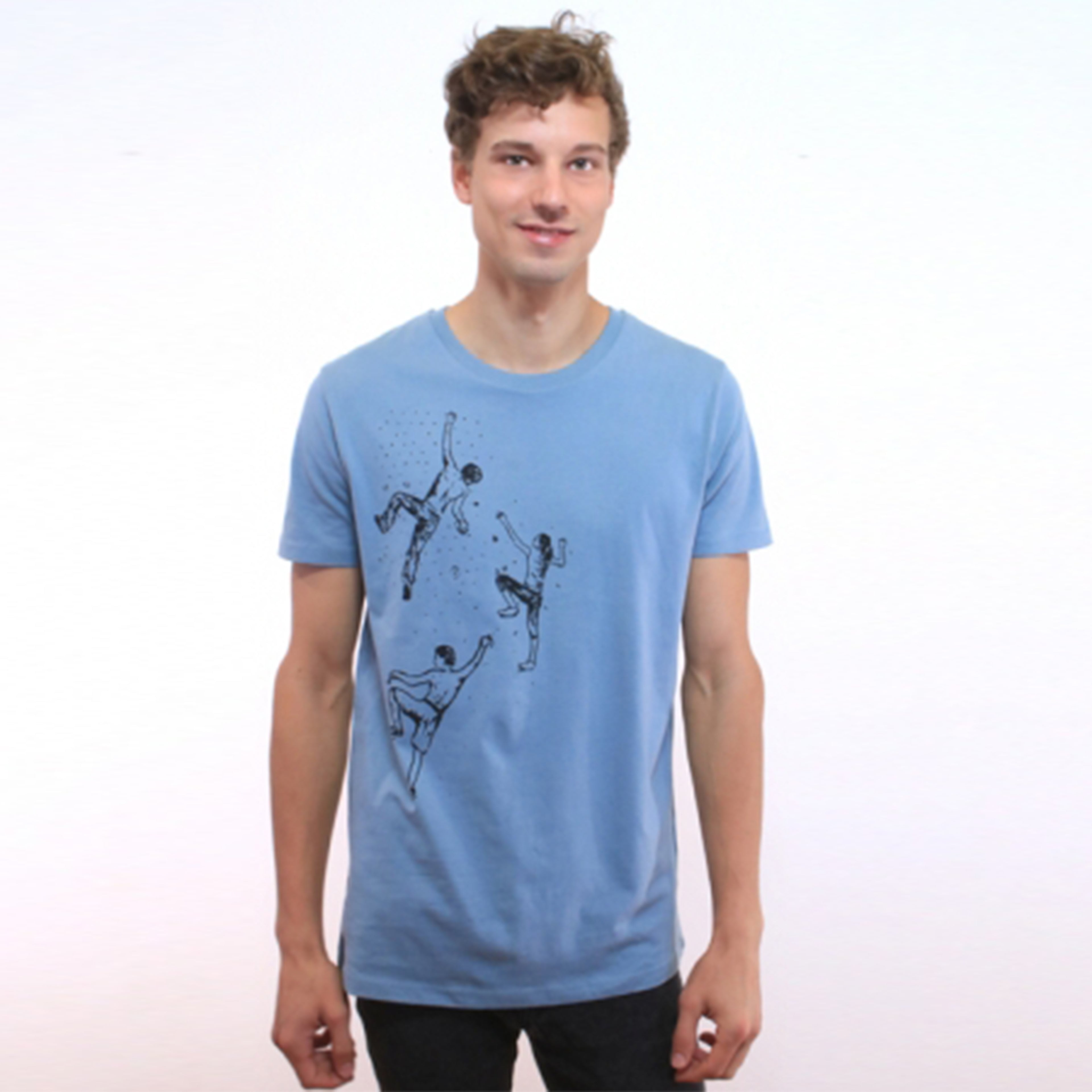 T-Shirt, bedruckt, "Bouldern", Unisex