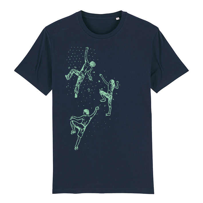 T-Shirt, bedruckt, "Bouldern", Unisex