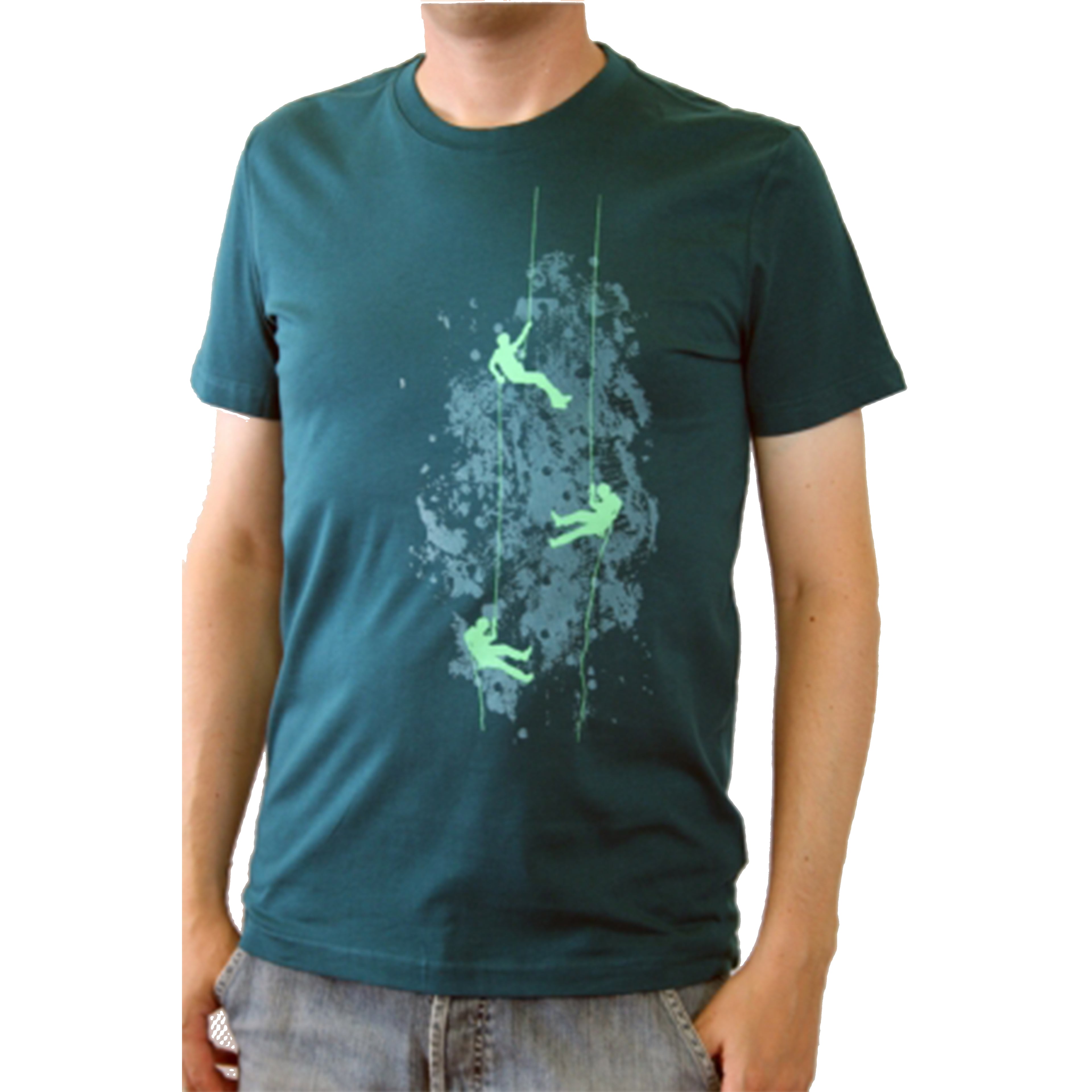 T-Shirt, bedruckt "Kletterer"